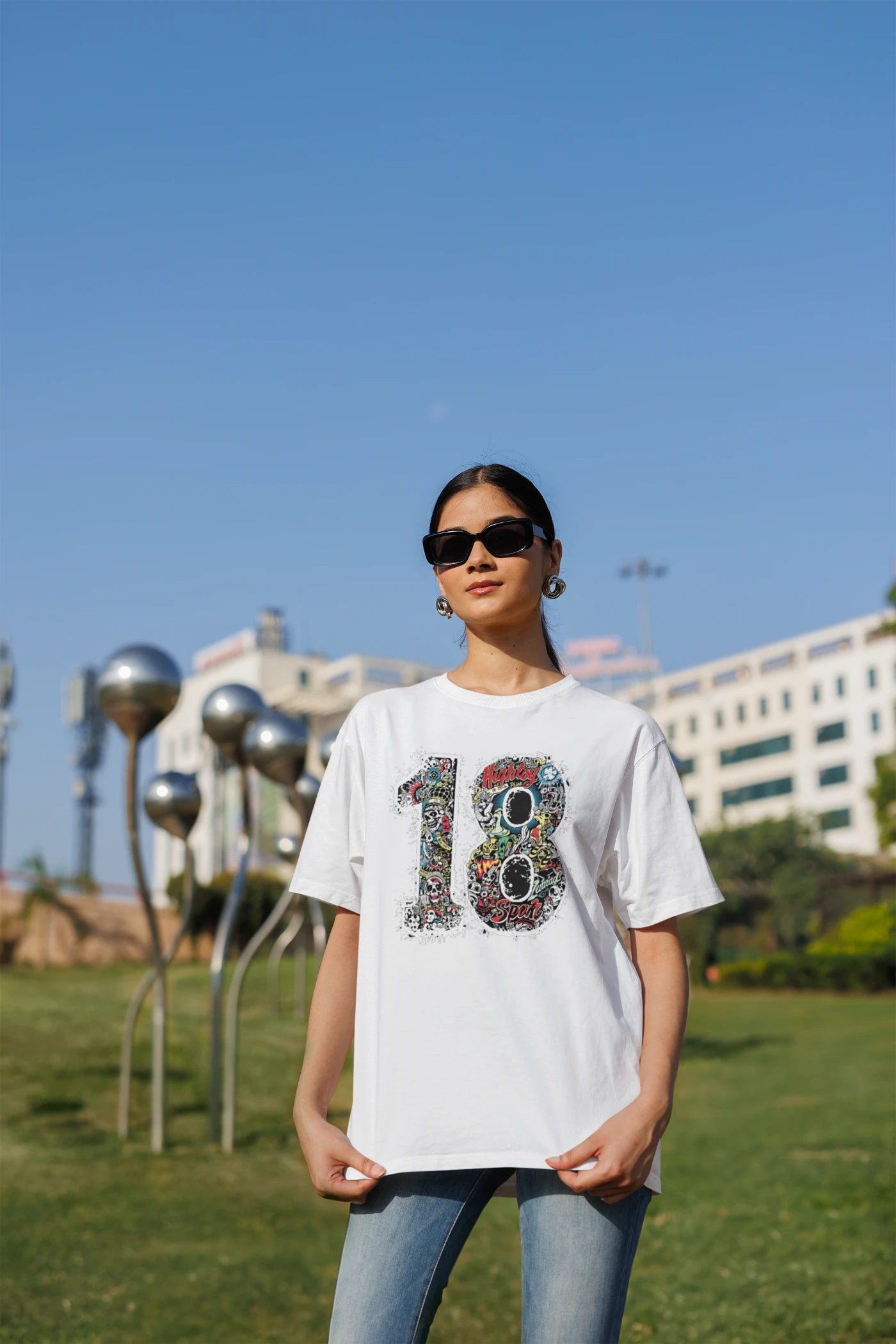 Kohli nummer 18 oversized T-shirt