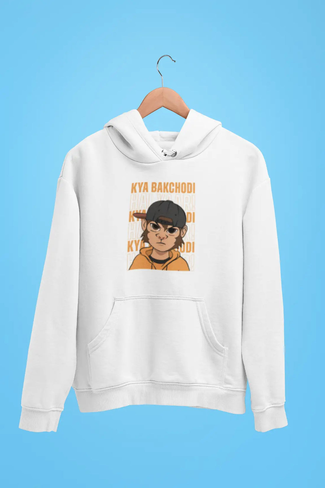 kya bakchdi hai yaar unisex hoodie maroon