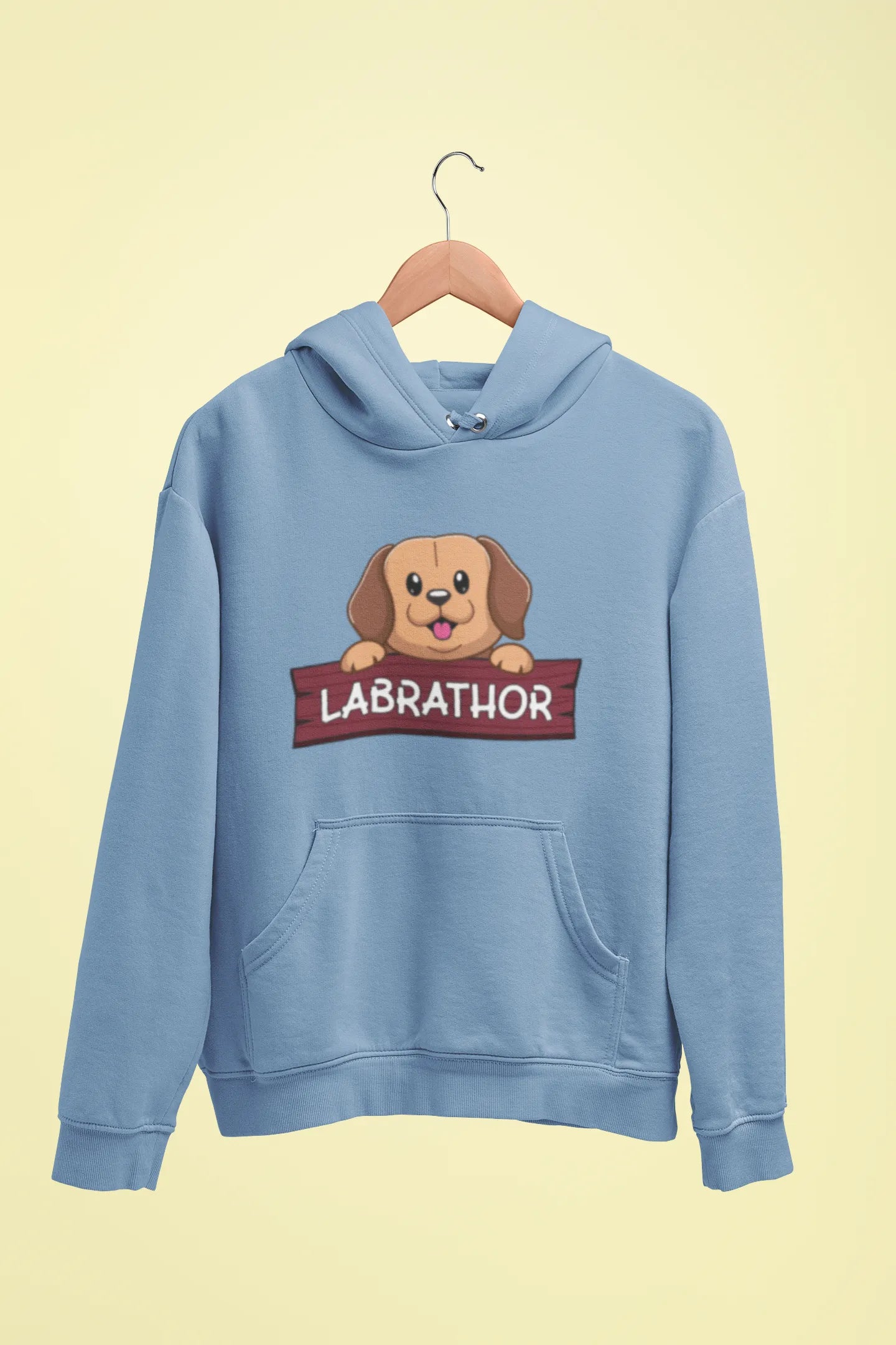 labrador labrathor unisex hoodie baby blue