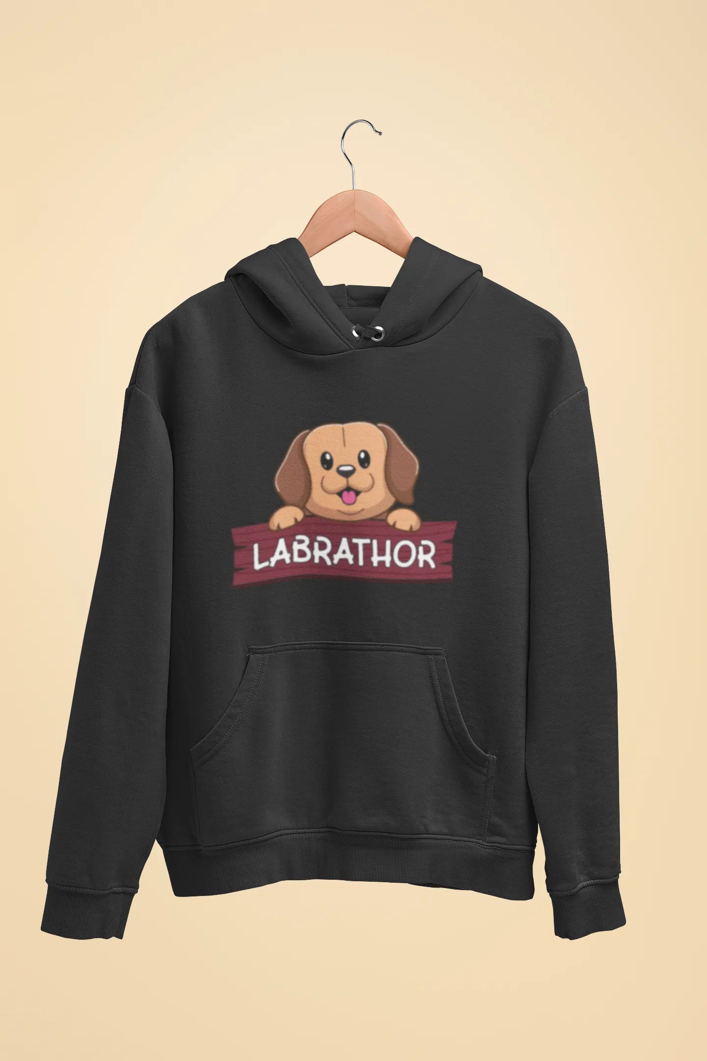 labrador labrathor unisex hoodie black