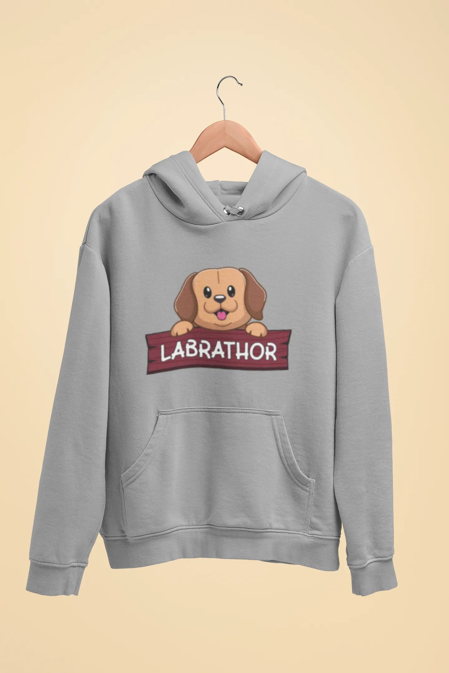 labrador labrathor unisex hoodie grey
