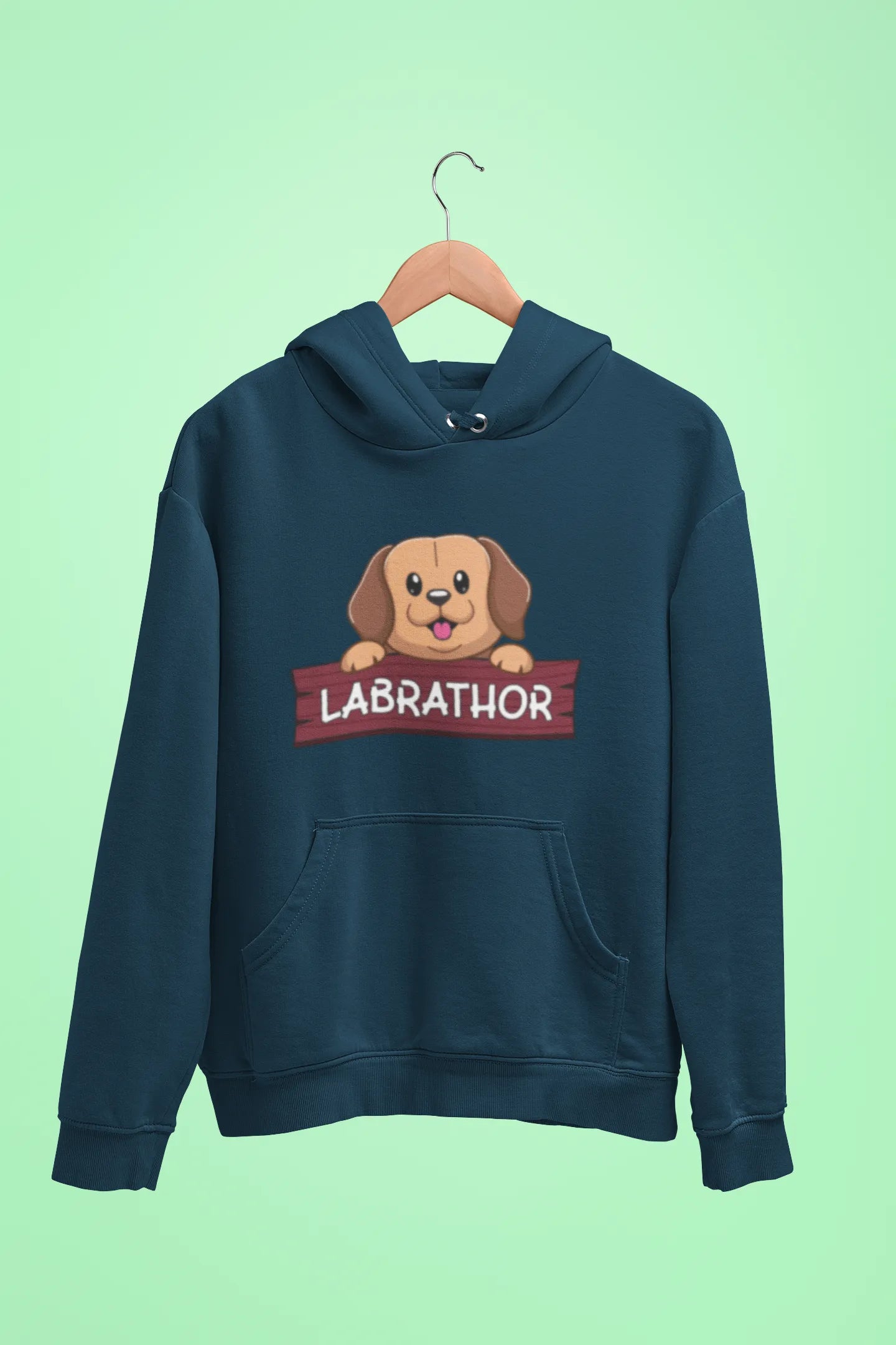 labrador labrathor unisex hoodie navy blue