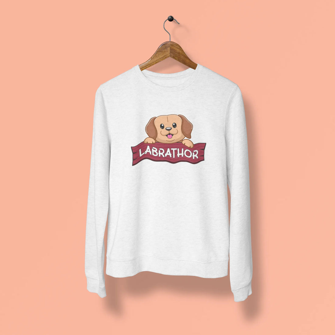 labrador labrathor unisex sweatshirt grey