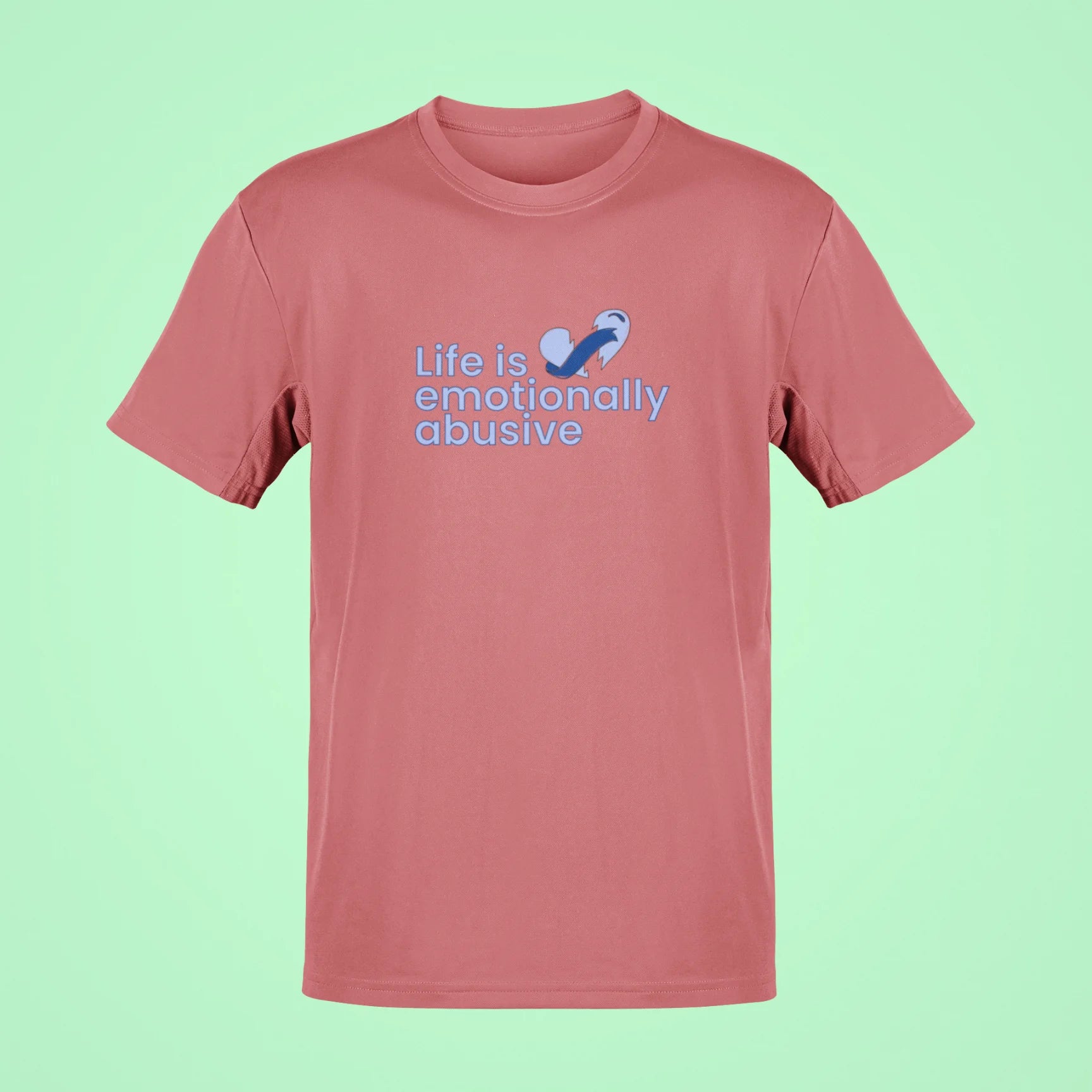 life is emotionally abusive oversized t shirt rose