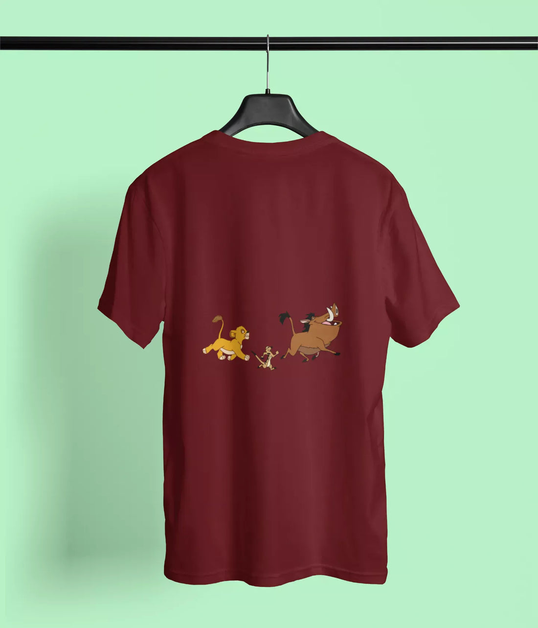 lion king pumbaa maroon front