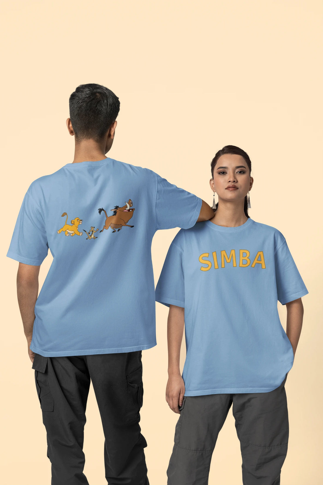 Lion King - Simba (Front & Back Print) Oversized T-Shirt