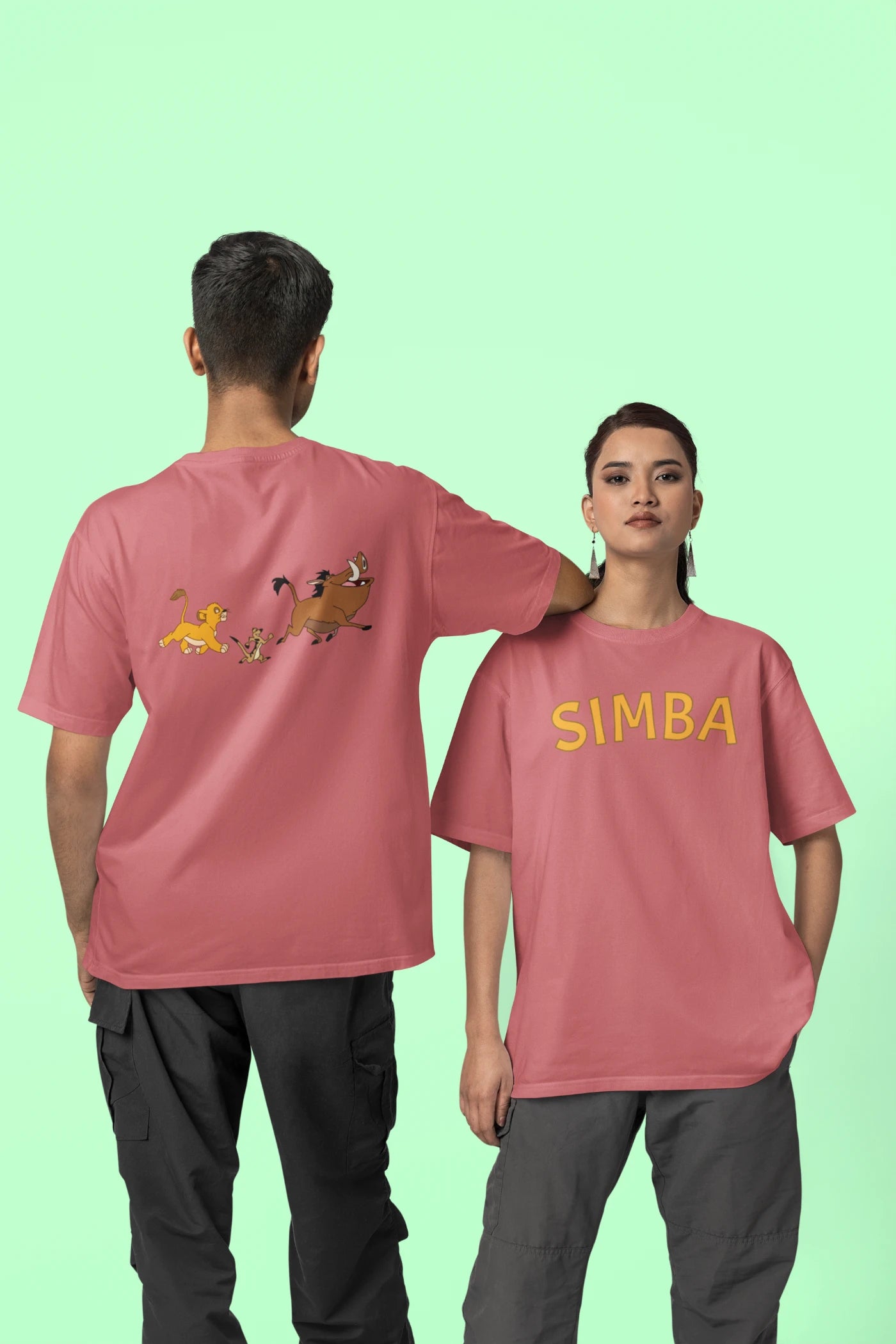 Lion King - Simba (Front & Back Print) Oversized T-Shirt