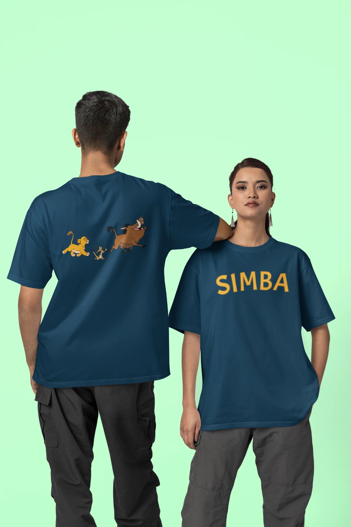 Lion King - Simba (Front & Back Print) Oversized T-Shirt