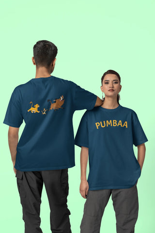 Lion King - Pumbaa (Front & Back Print) Oversized T-Shirt
