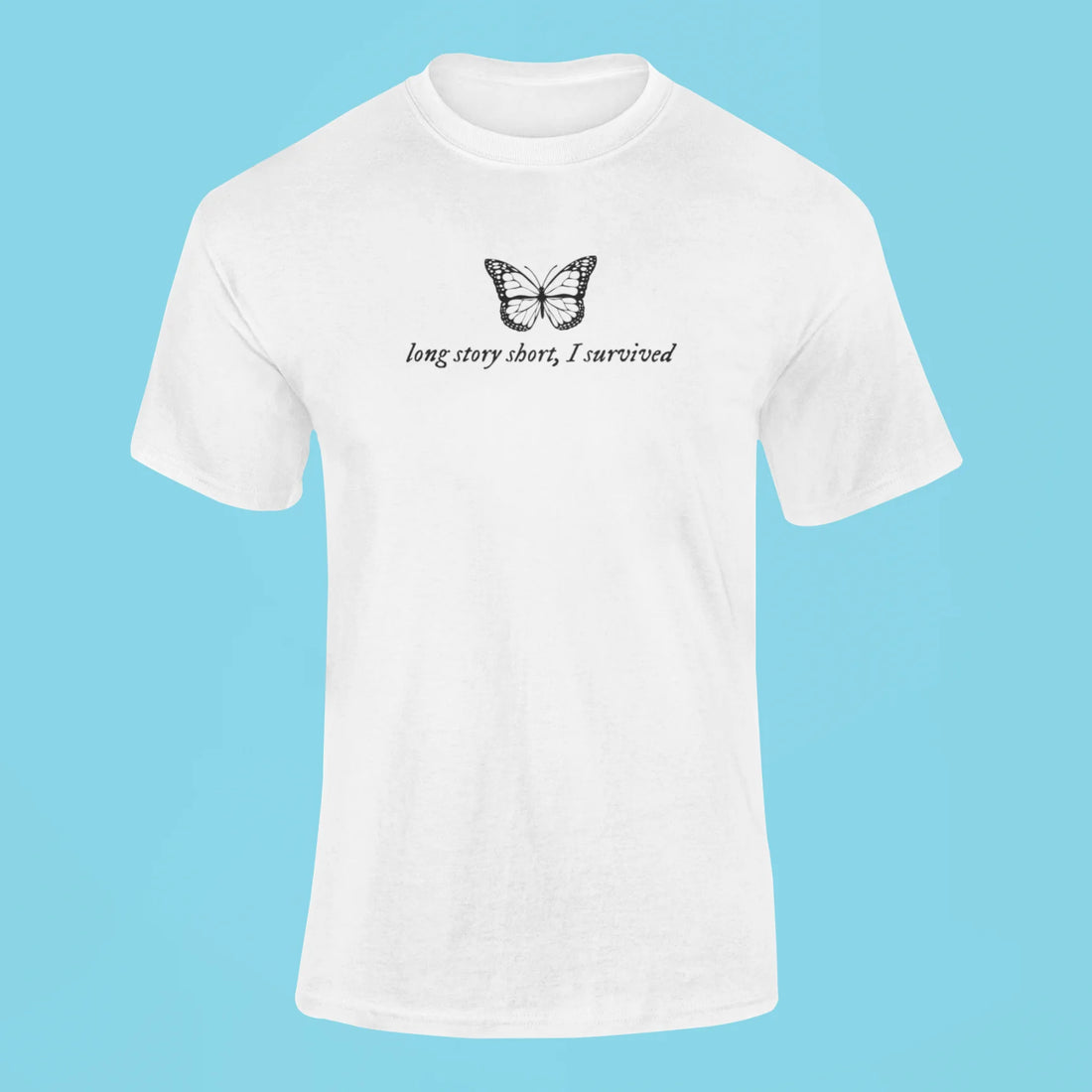 long story short i survived t shirt grey