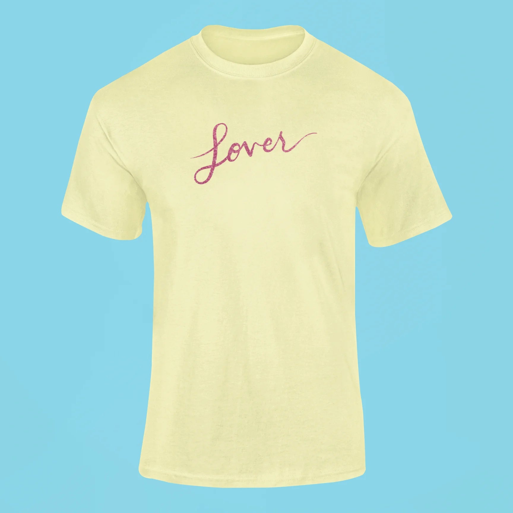 lover t shirt butter yellow