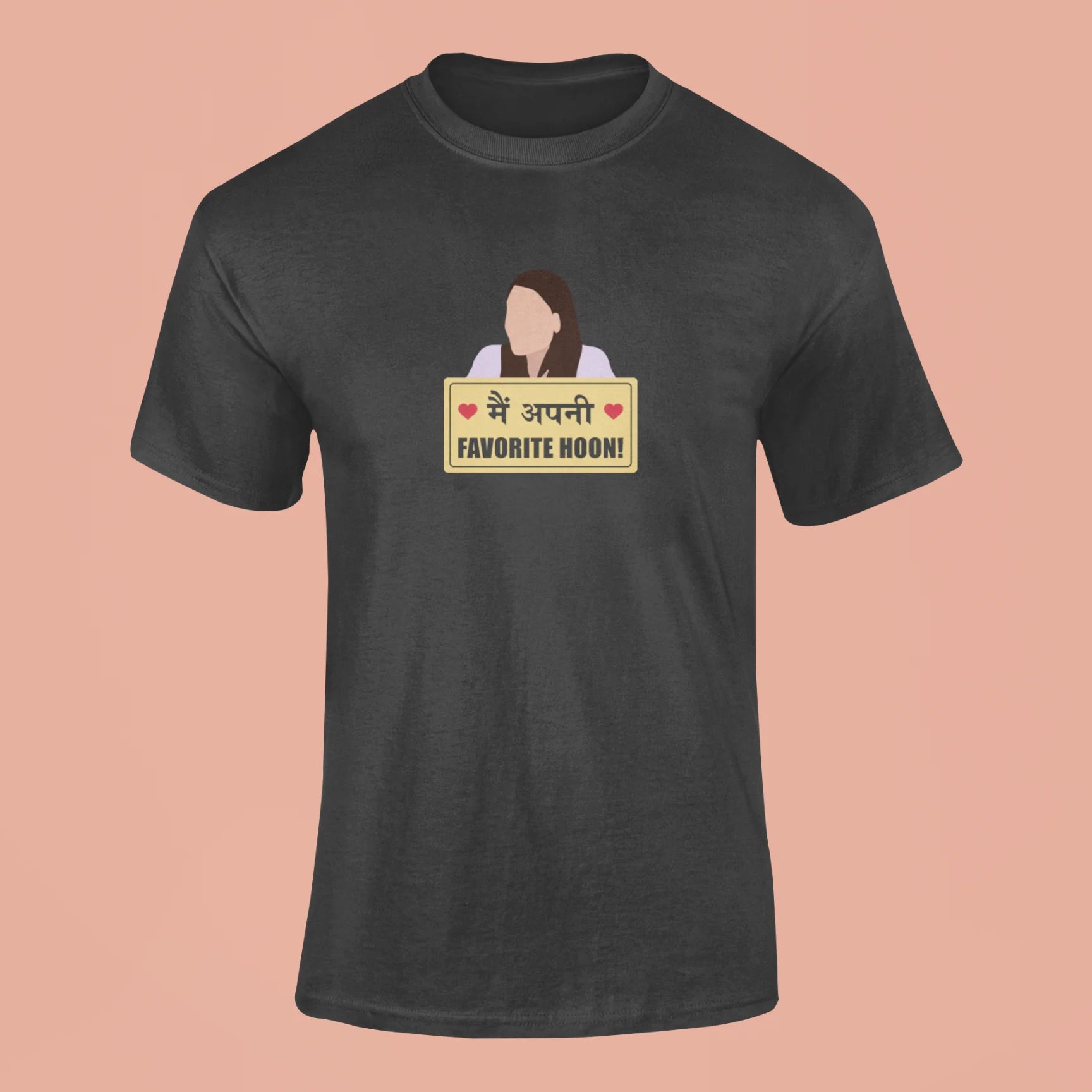 main apni favorite hoon t shirt black