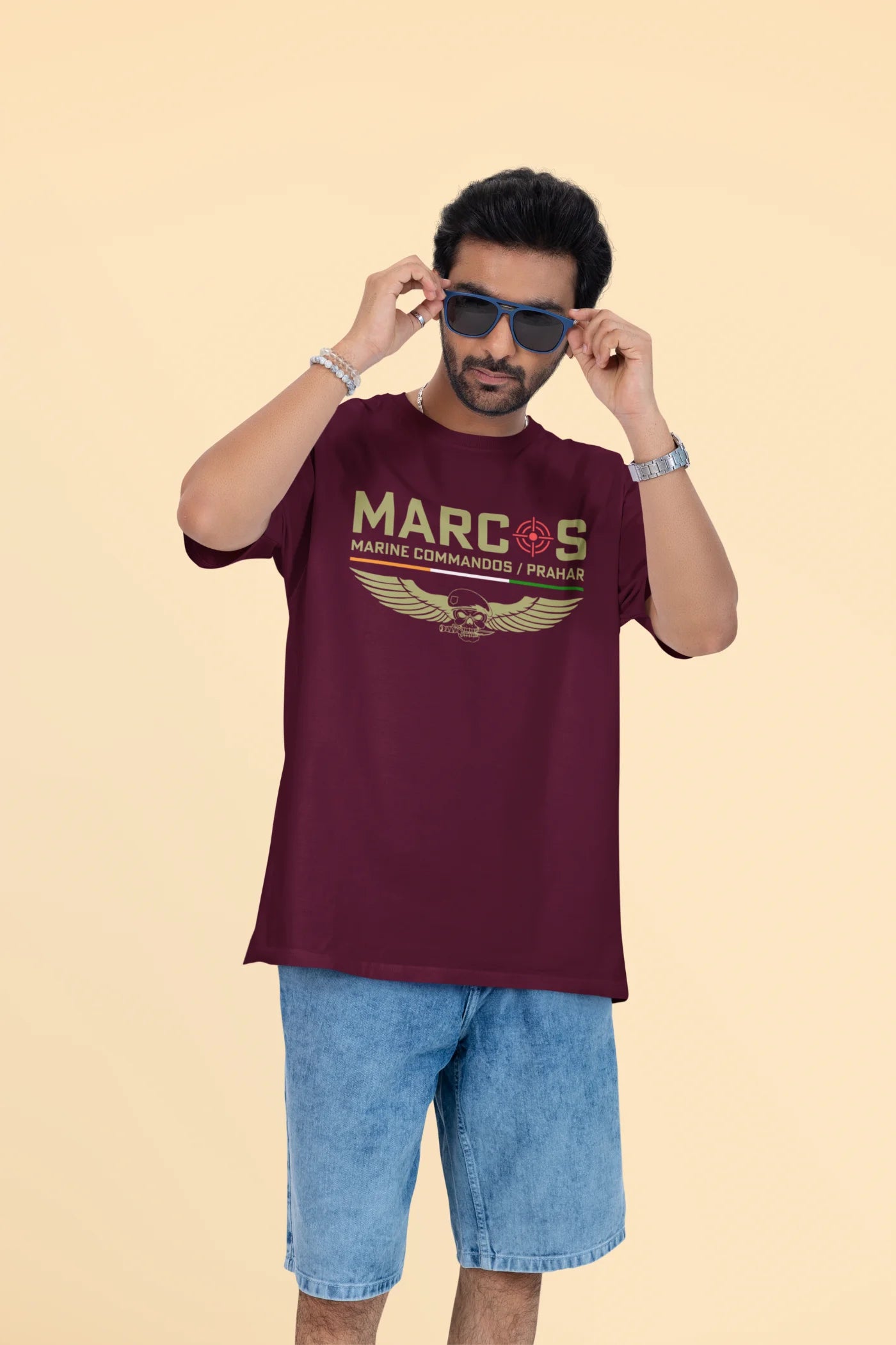 MARCOS Marine Commandos Oversized T-Shirt
