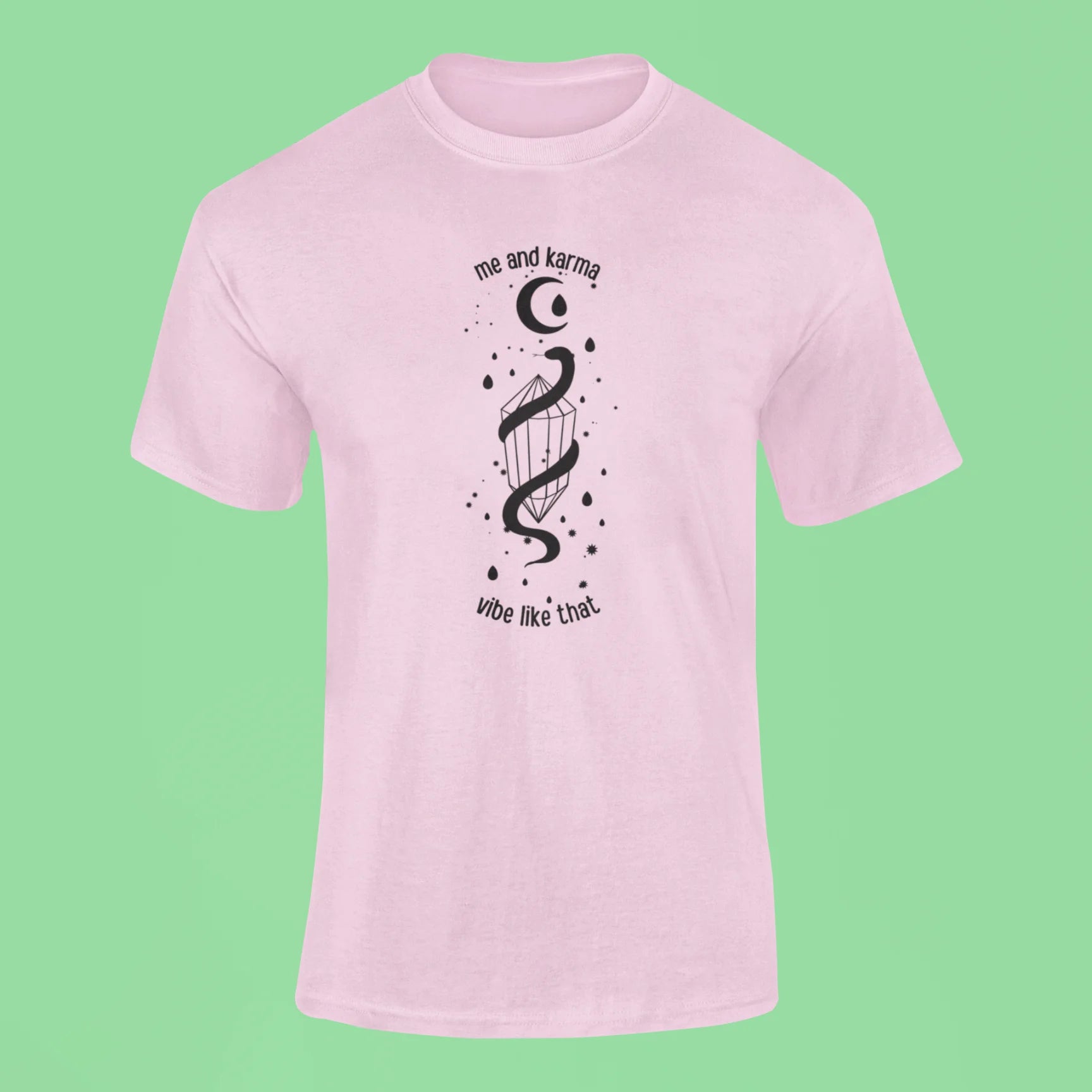me and karma vibe like that t shirt 2 pink