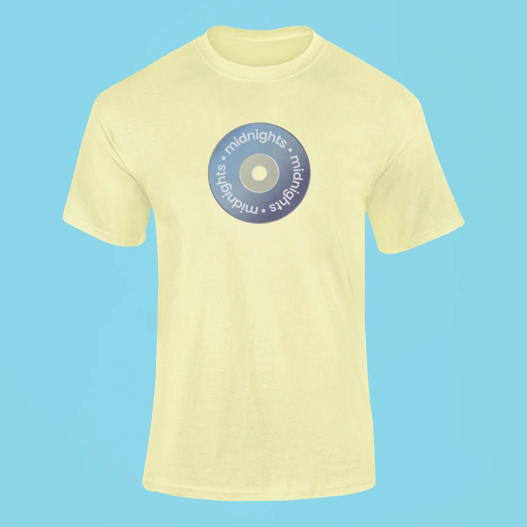 midnights album cassette t shirt 2 butter yellow