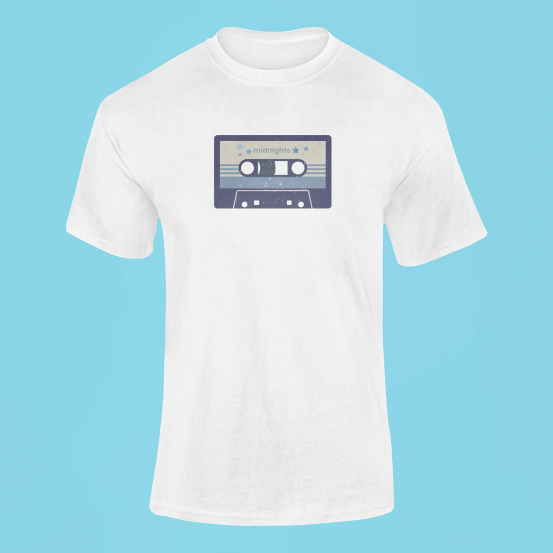midnights album cassette t shirt mustard yellow