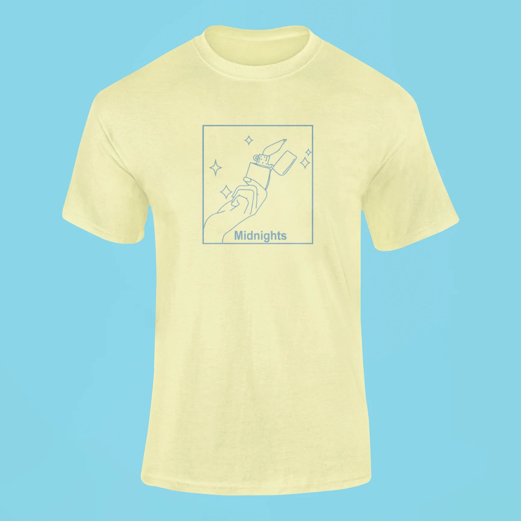 midnights lighter t shirt butter yellow