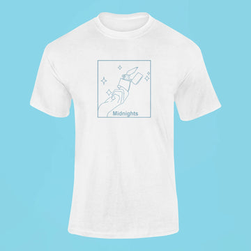 midnights lighter t shirt white