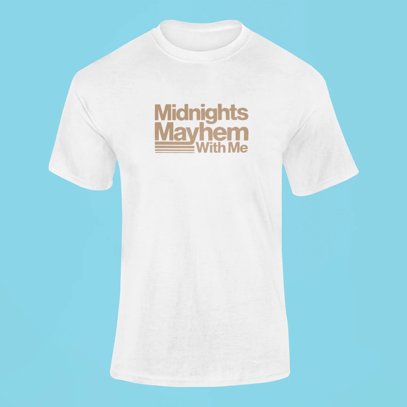midnights mayhem with me t shirt white