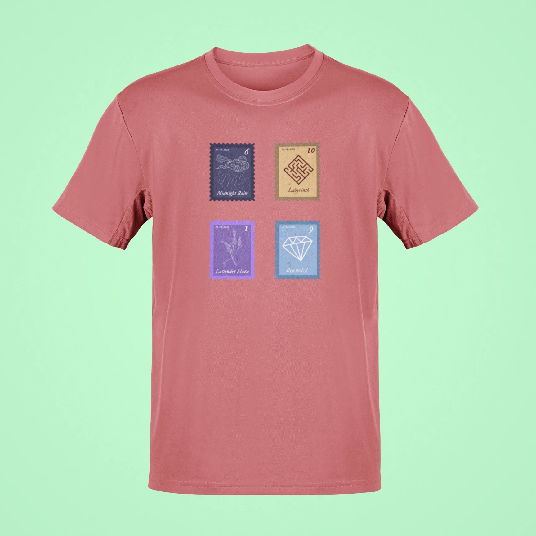 midnights song stamps midnight rain oversized t shirt rose
