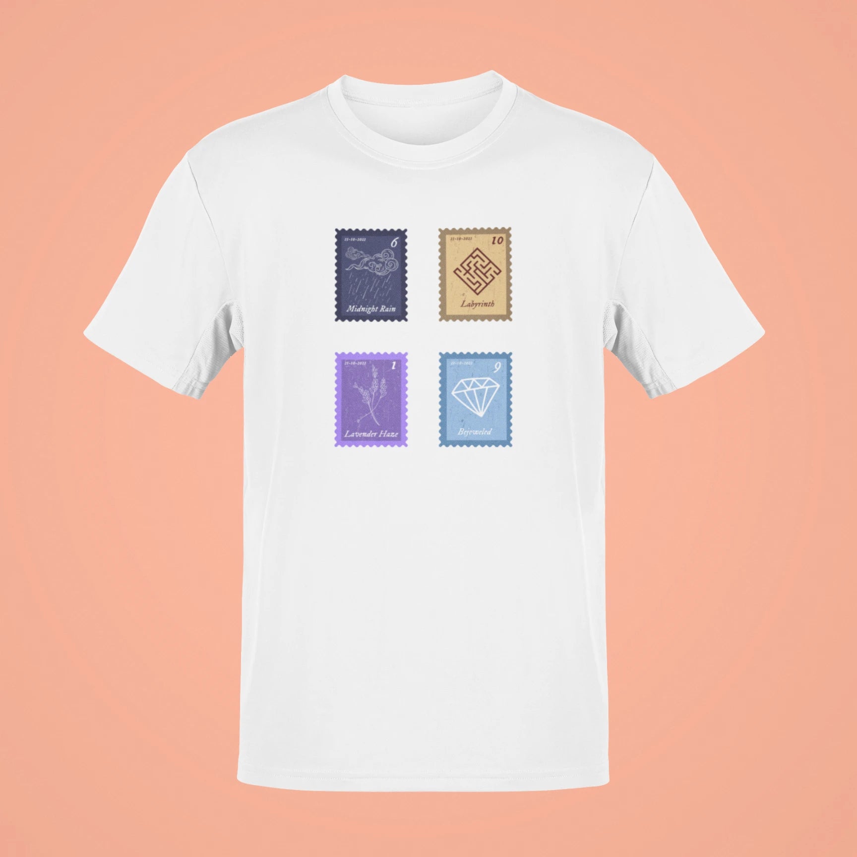 midnights song stamps midnight rain oversized t shirt white