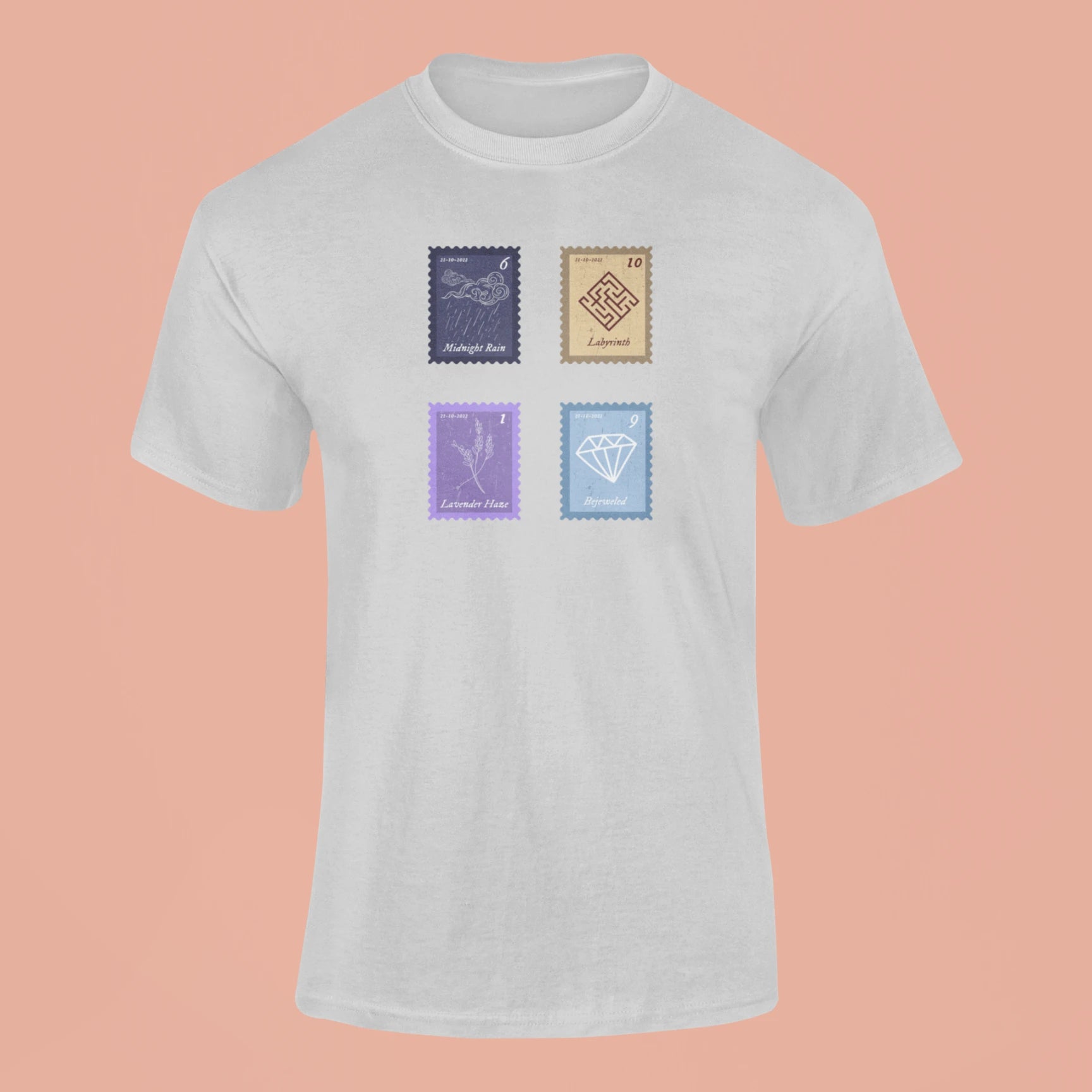midnights song stamps midnight rain t shirt grey