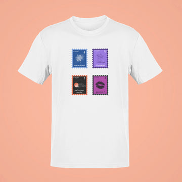 midnights song stamps snow on the beach oversized t shirt white