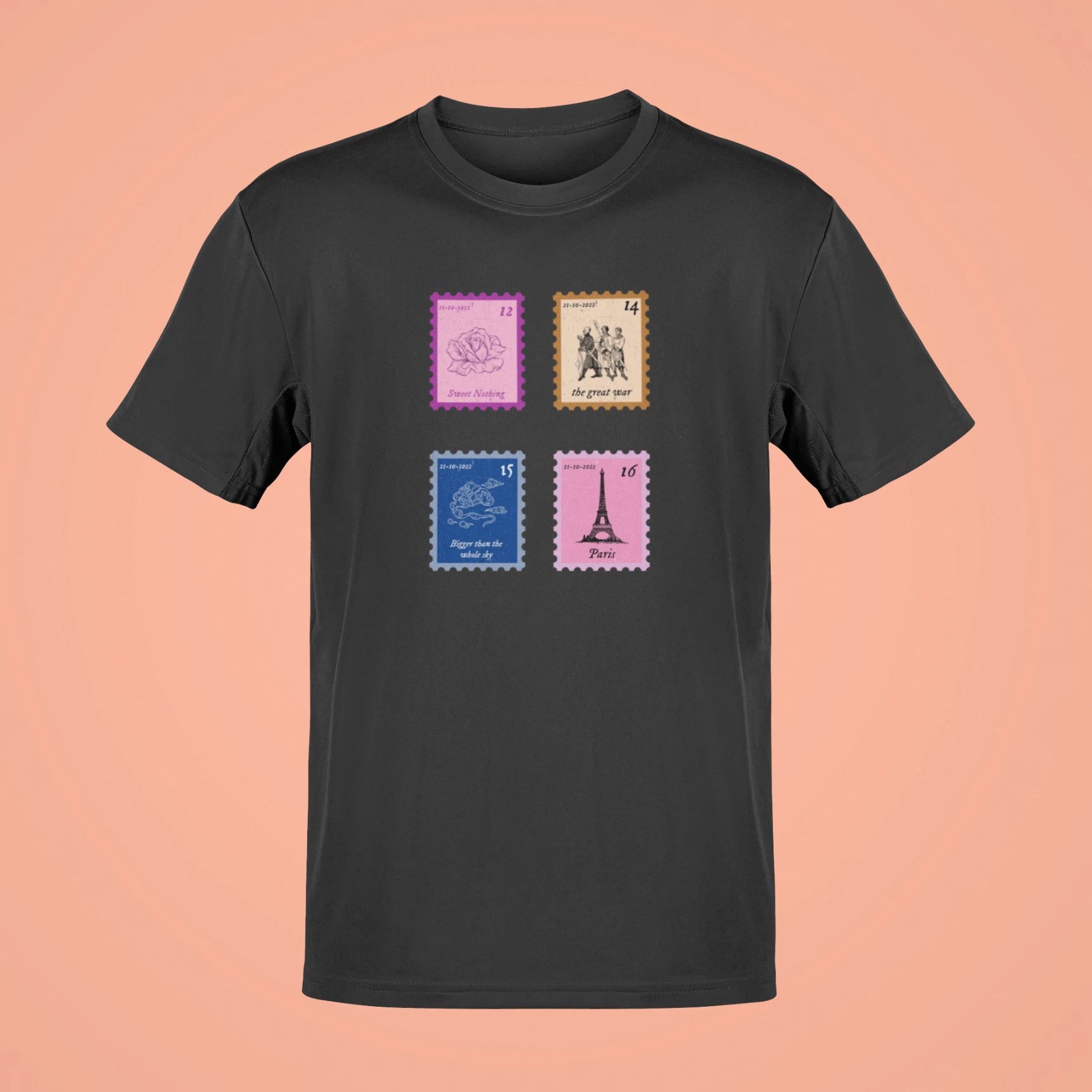 midnights song stamps sweet nothing oversized t shirt black