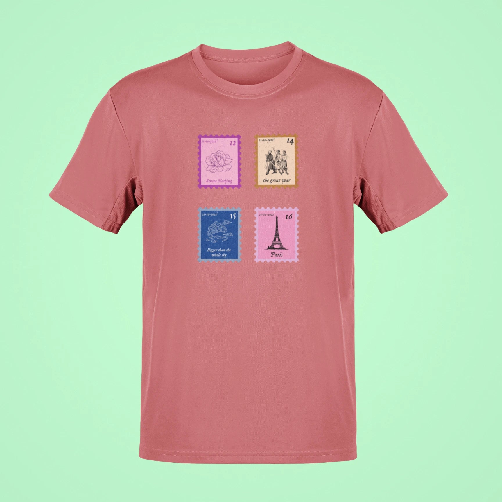 midnights song stamps sweet nothing oversized t shirt rose