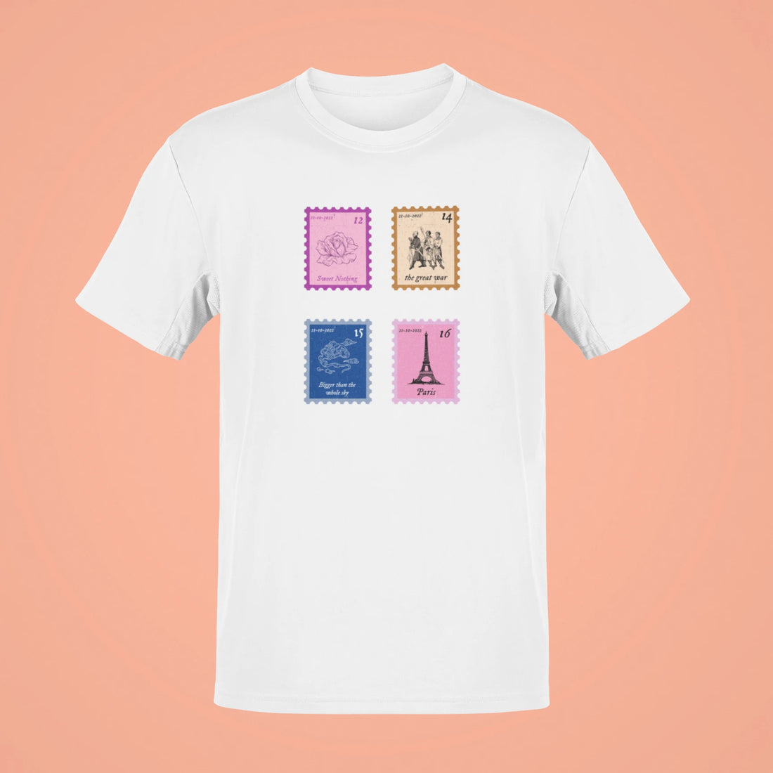 midnights song stamps sweet nothing oversized t shirt navy blue