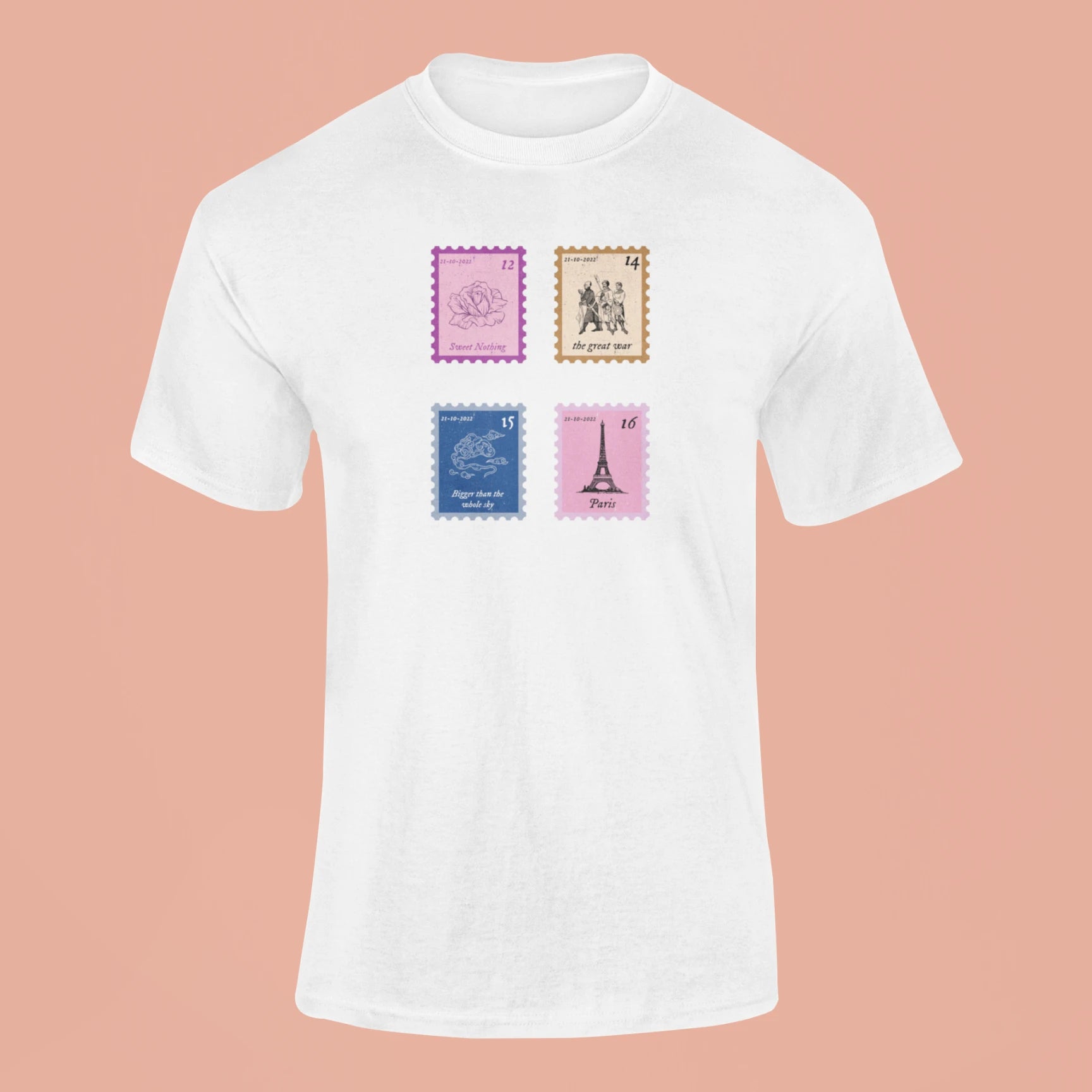 midnights song stamps sweet nothing t shirt white