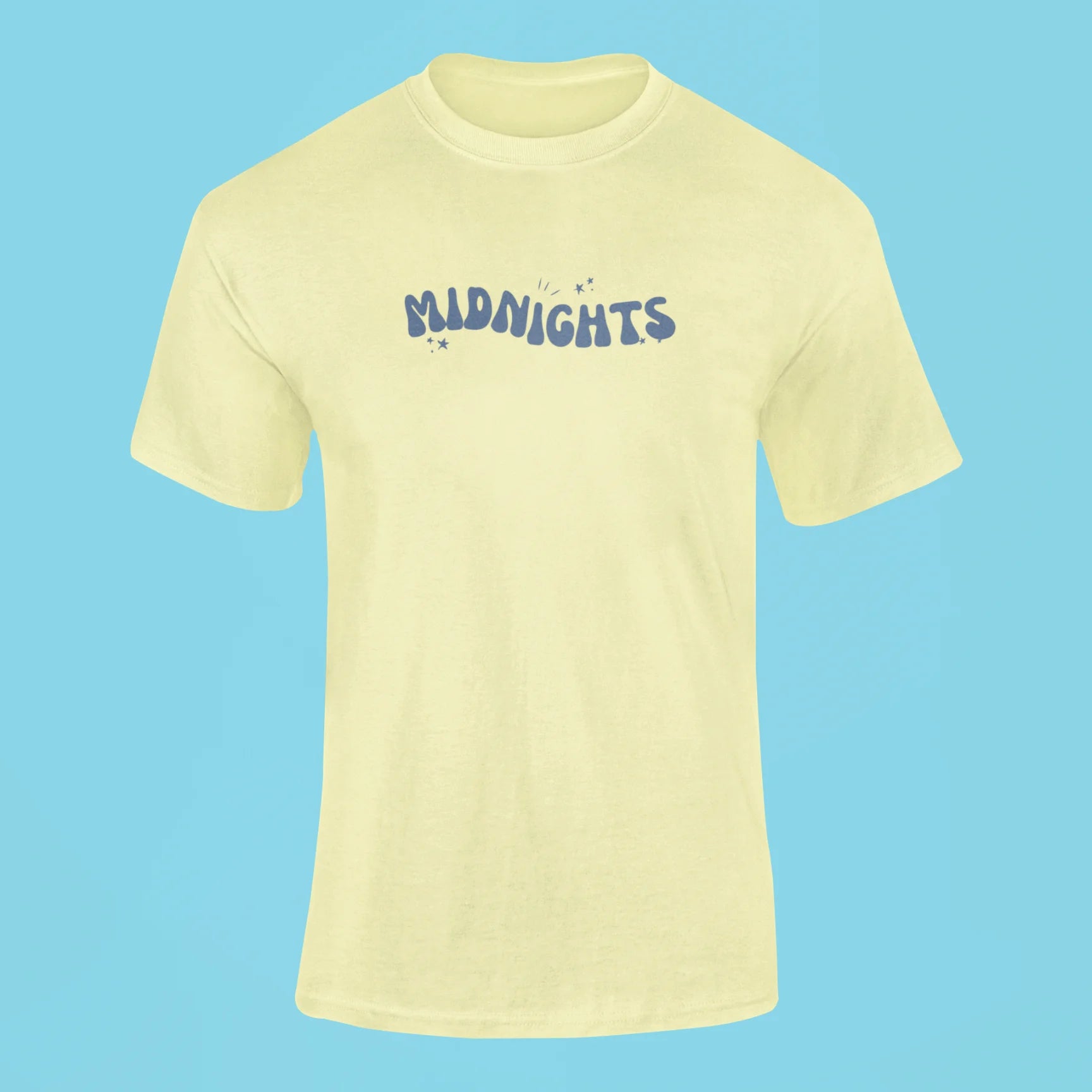 midnights t shirt butter yellow