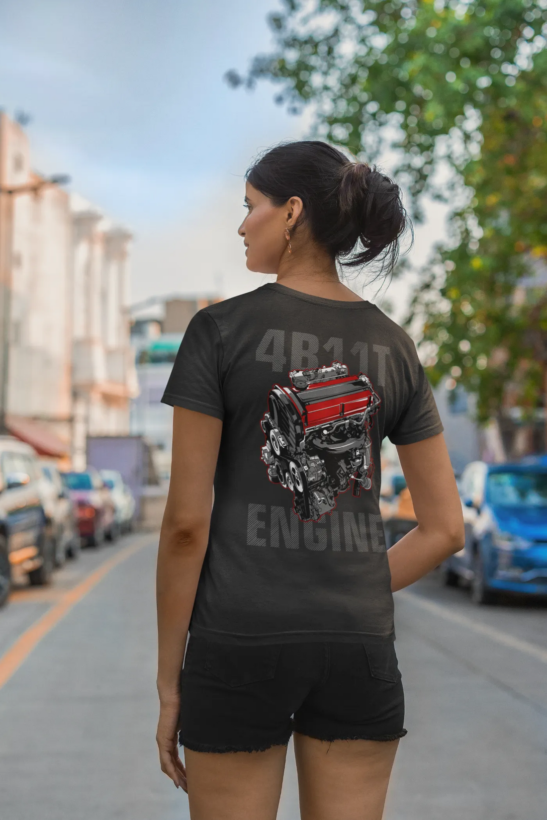 Mitsubishi Lancer Evolution 4B11T Engine T-Shirt