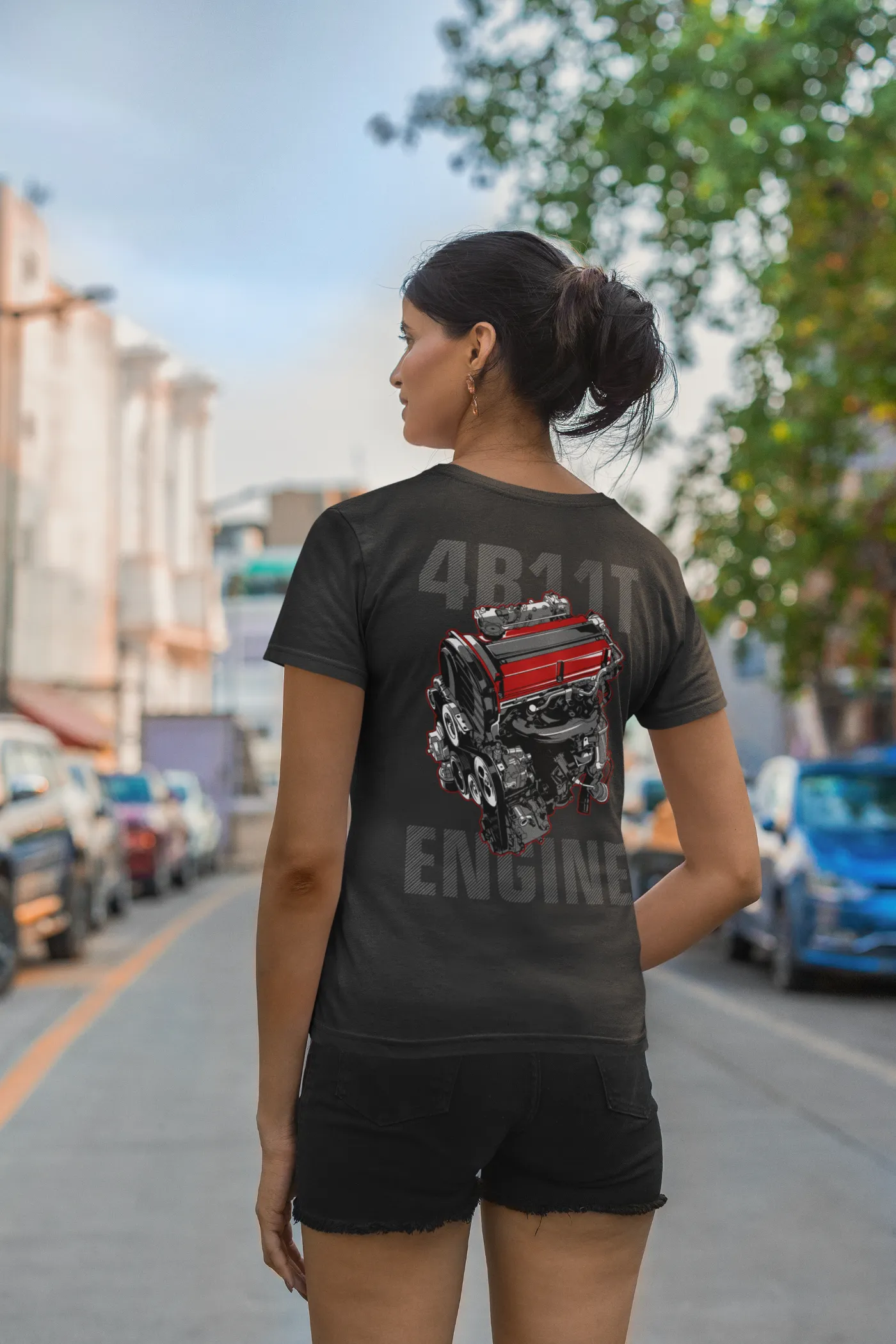Mitsubishi Lancer Evolution 4B11T Engine T-Shirt