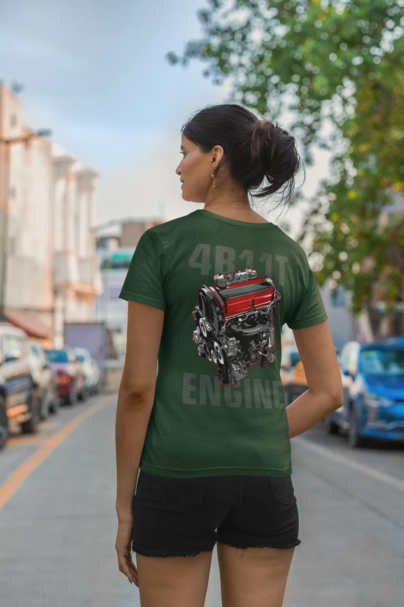 Mitsubishi Lancer Evolution 4B11T Engine T-Shirt