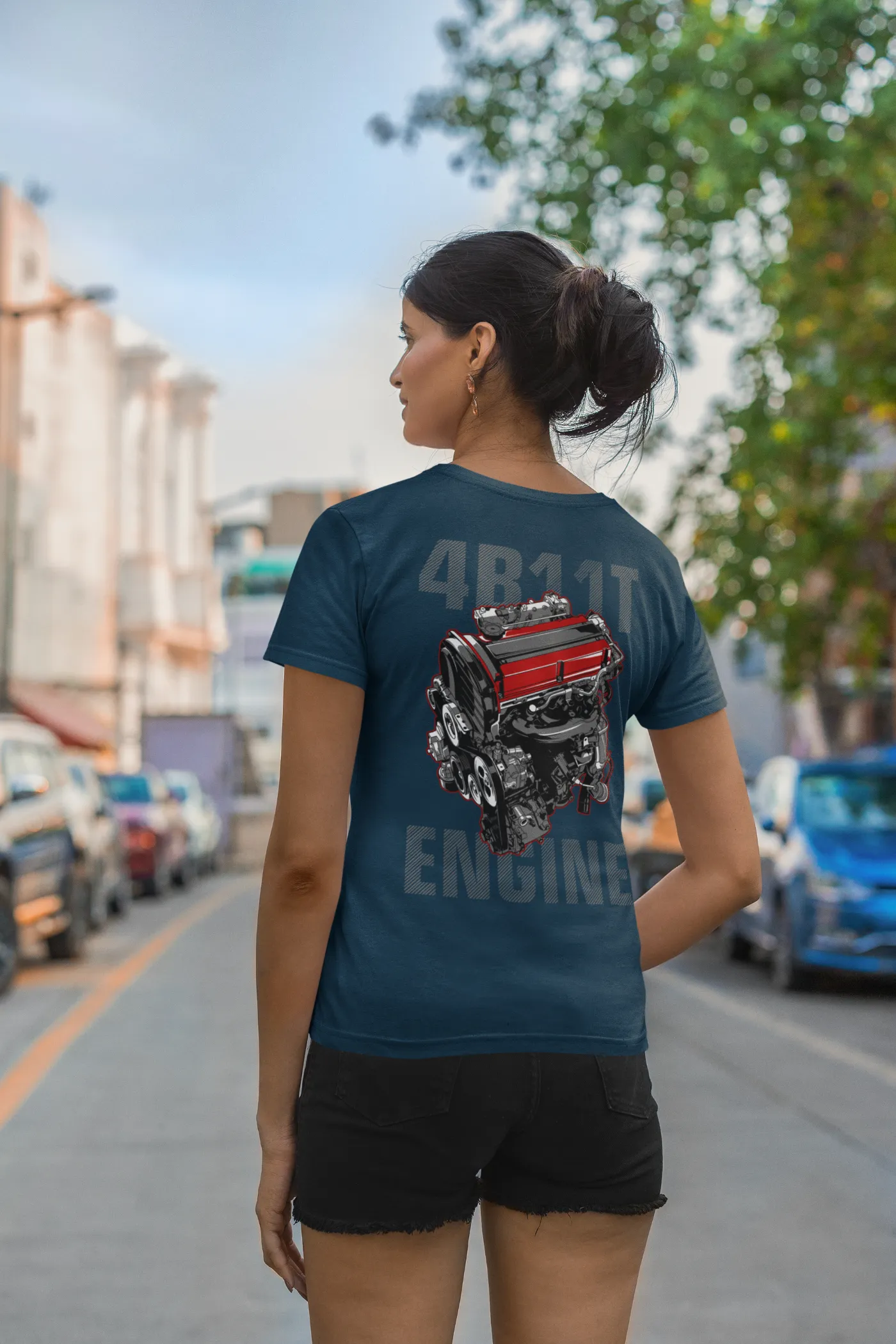 Mitsubishi Lancer Evolution 4B11T Engine T-Shirt