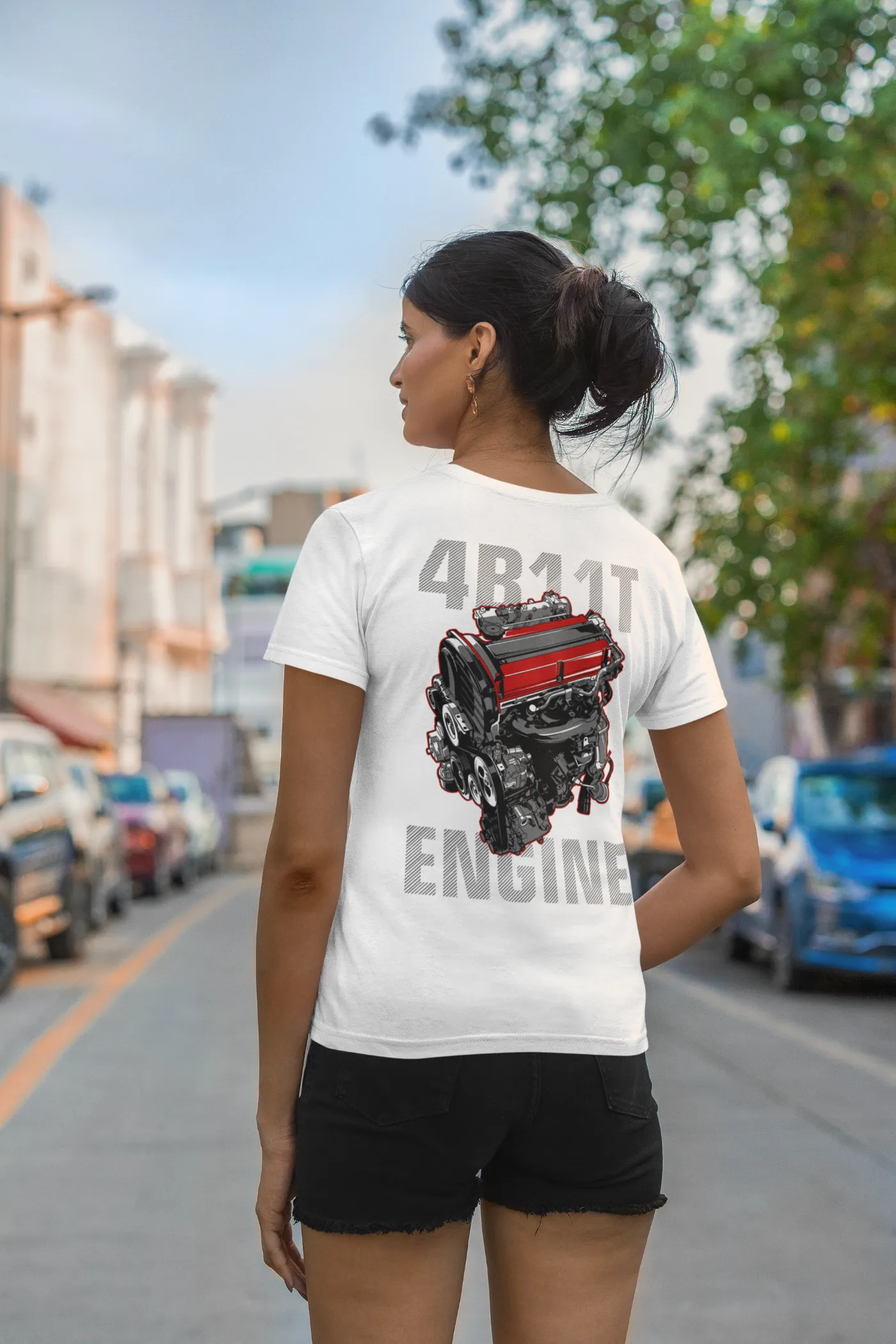 Mitsubishi Lancer Evolution 4B11T Engine T-Shirt