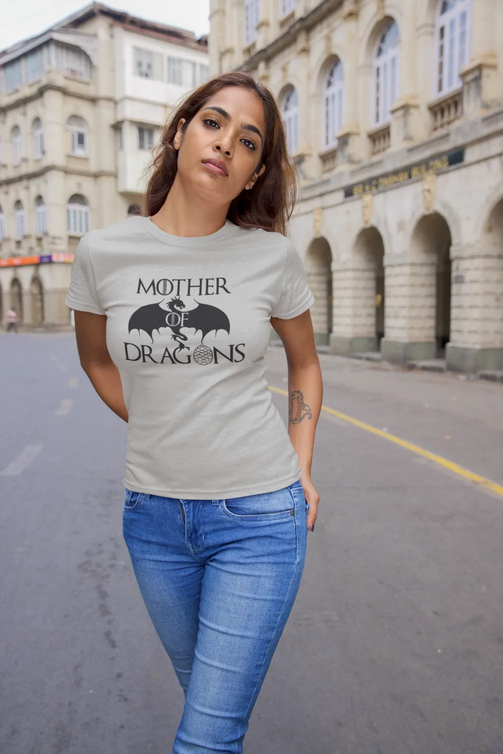Mother of Dragons with dragon egg