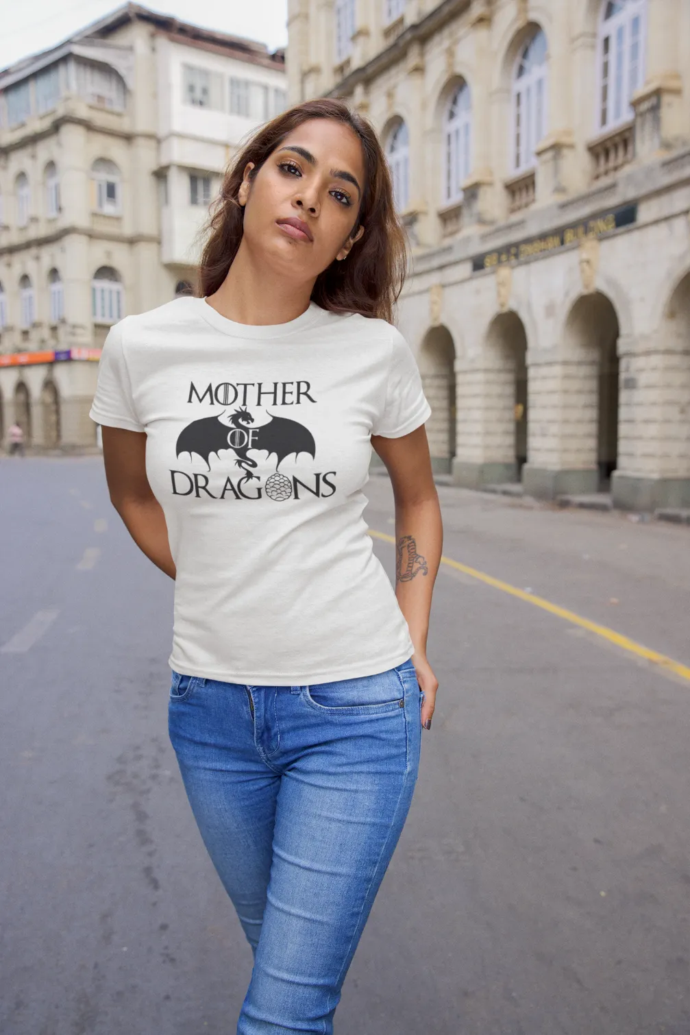 Mother of Dragons with dragon egg