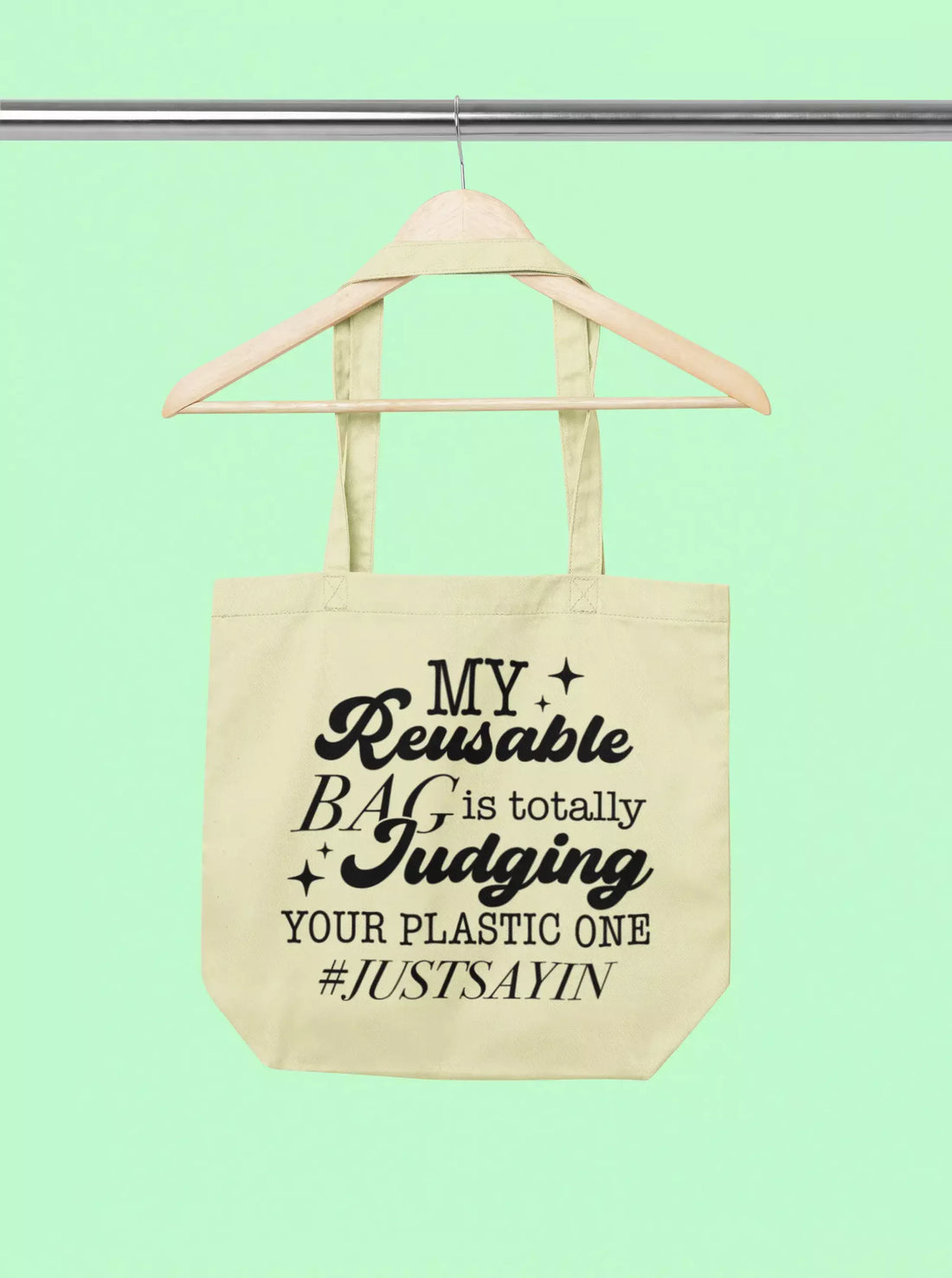my reusable bag is totally judging scaled