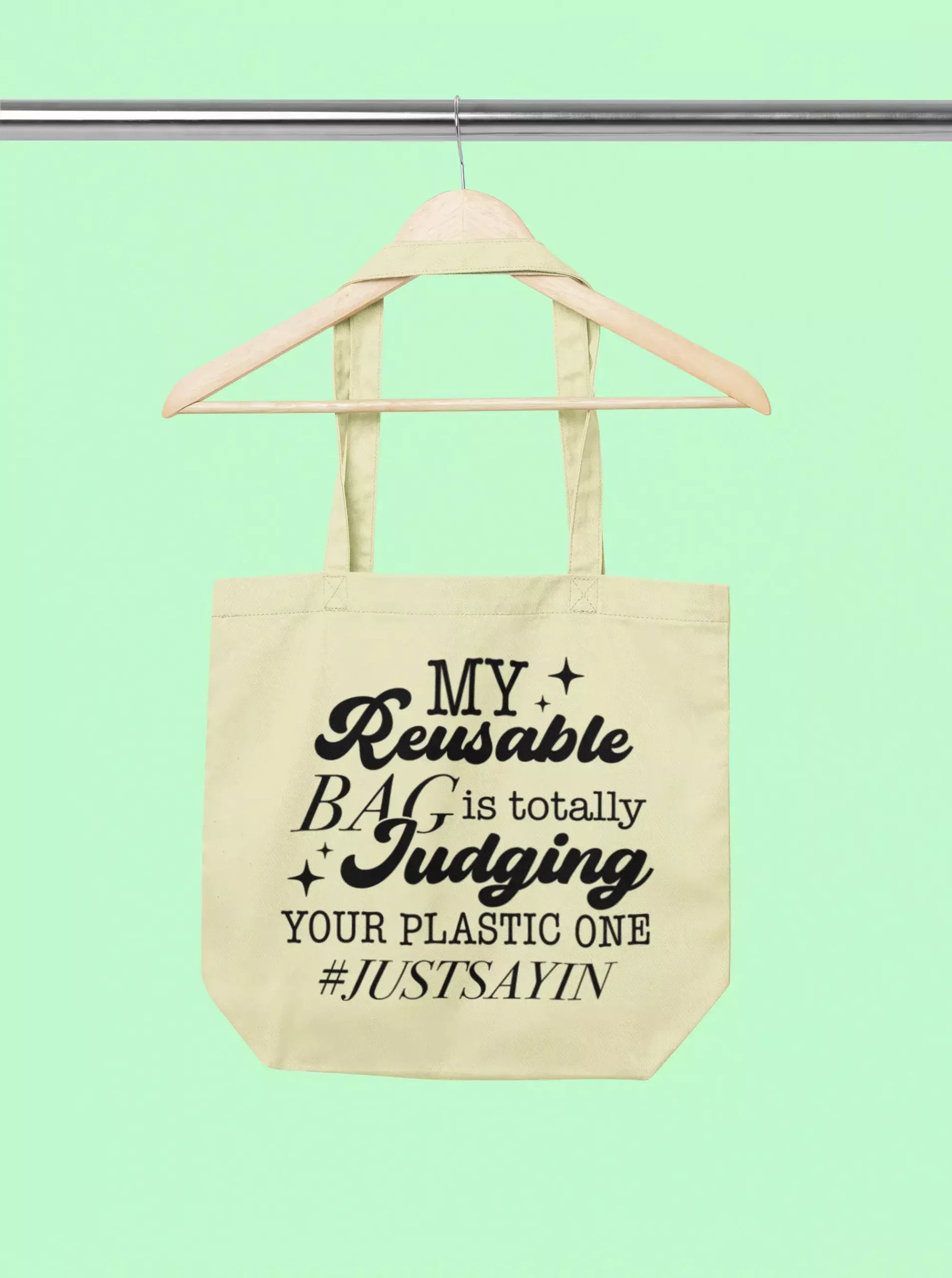 my reusable bag is totally judging scaled