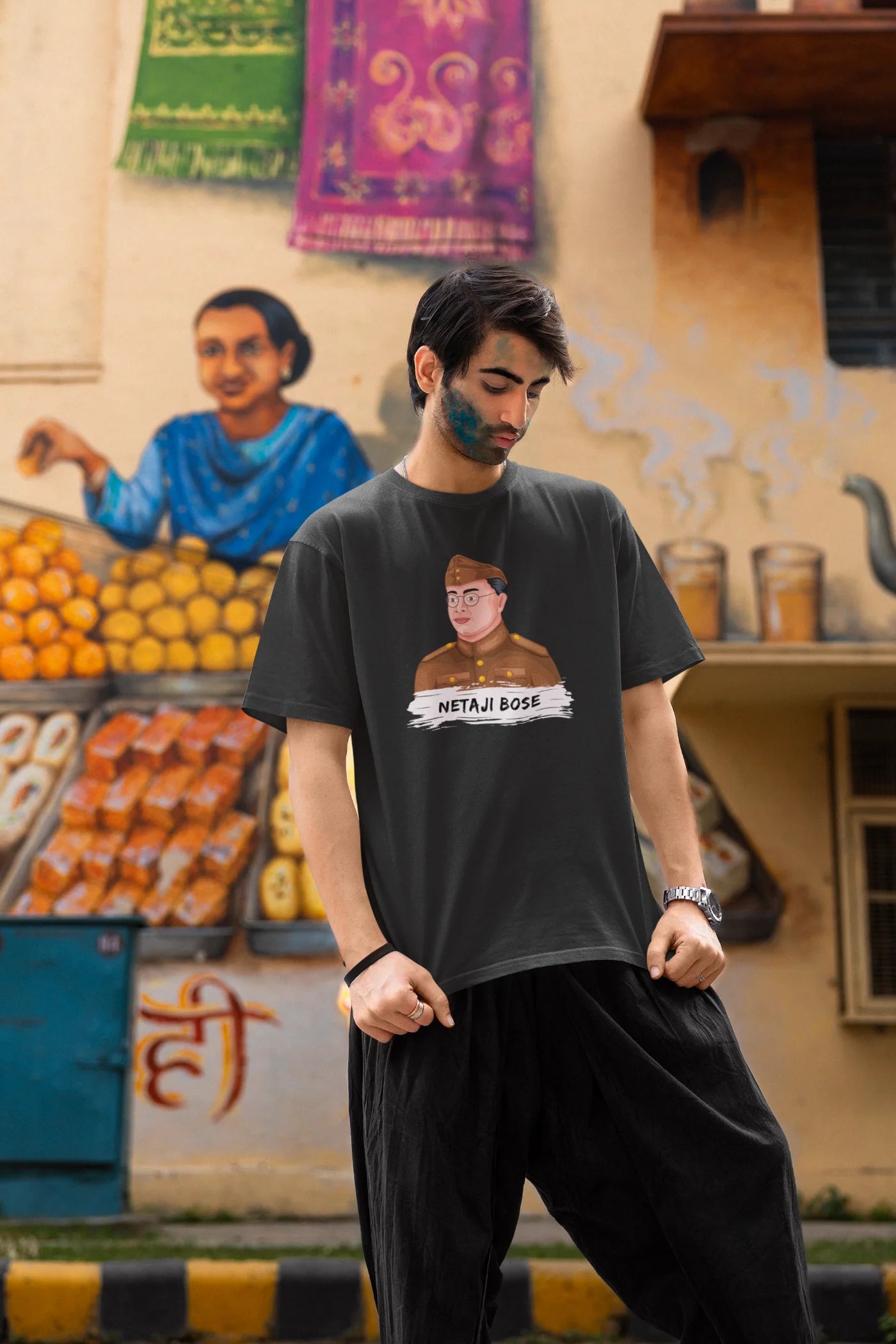 Netaji Subhash Chandra Bose Oversized T-Shirt