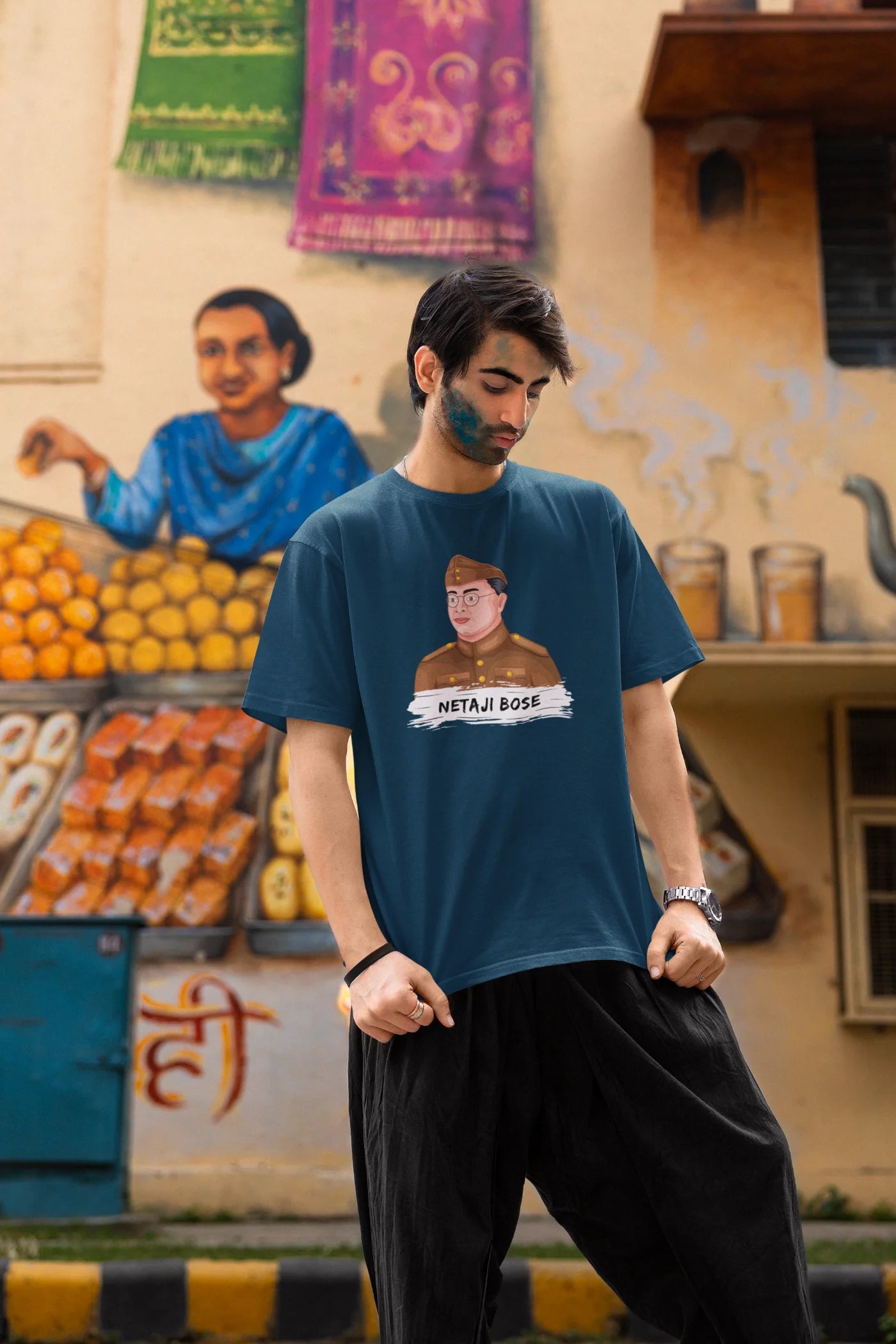Netaji Subhash Chandra Bose Oversized T-Shirt