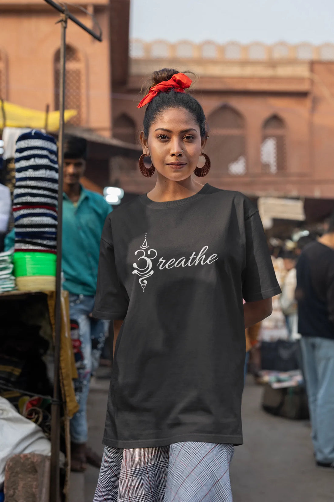 Om Breathe oversized T-shirt