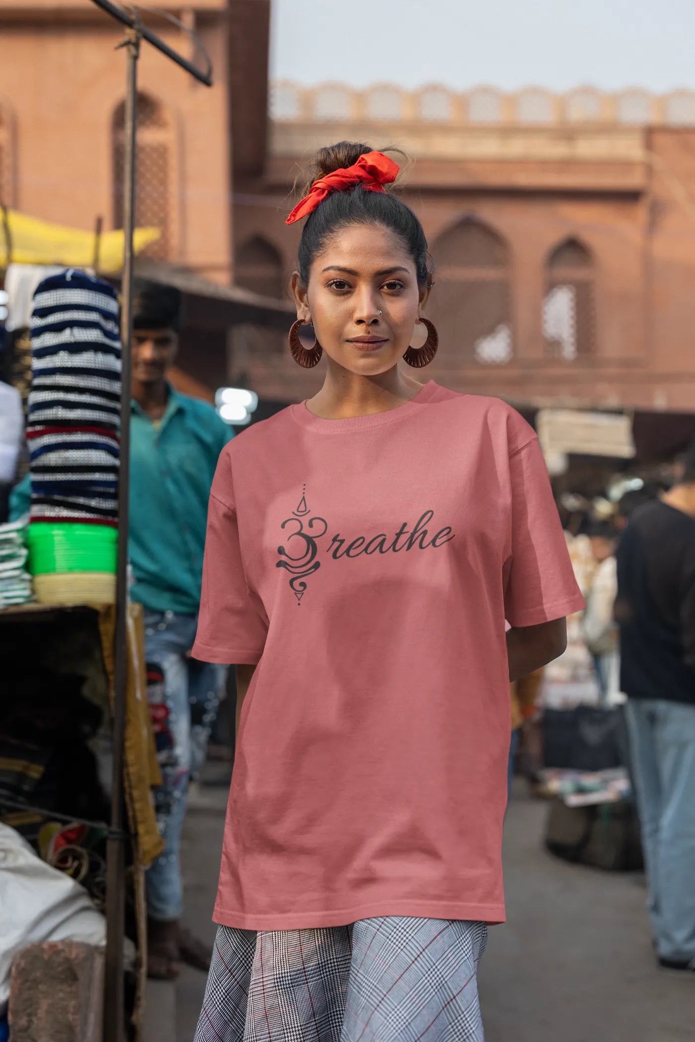 Om Breathe oversized T-shirt