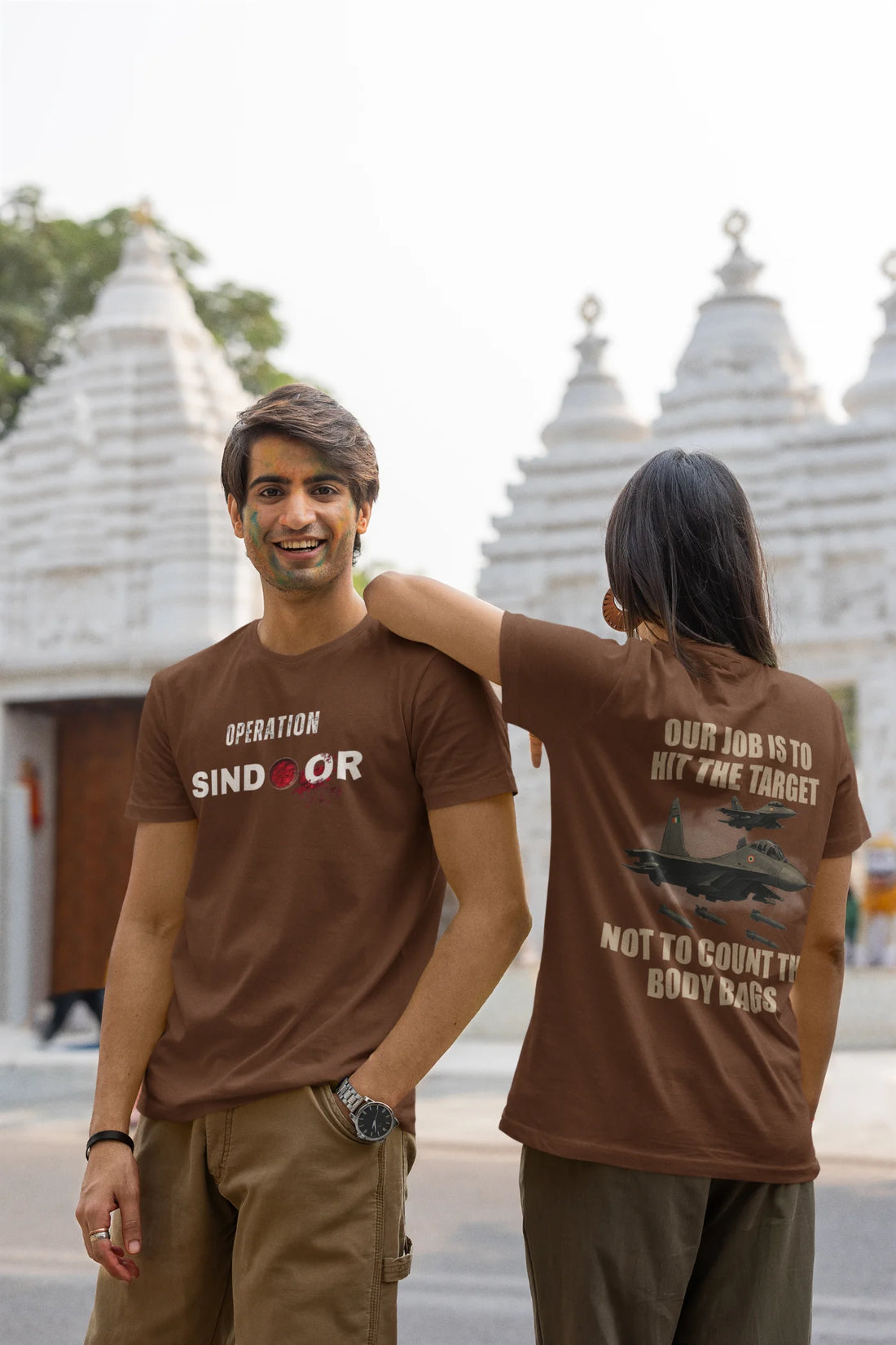 Operation Sindoor - Our job is to hit the target, not to count the body bags (Front & Back) T-Shirt