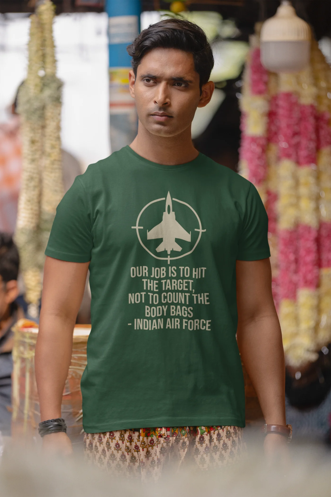 Our job is to hit the target, not to count the body bags - IAF T-Shirt