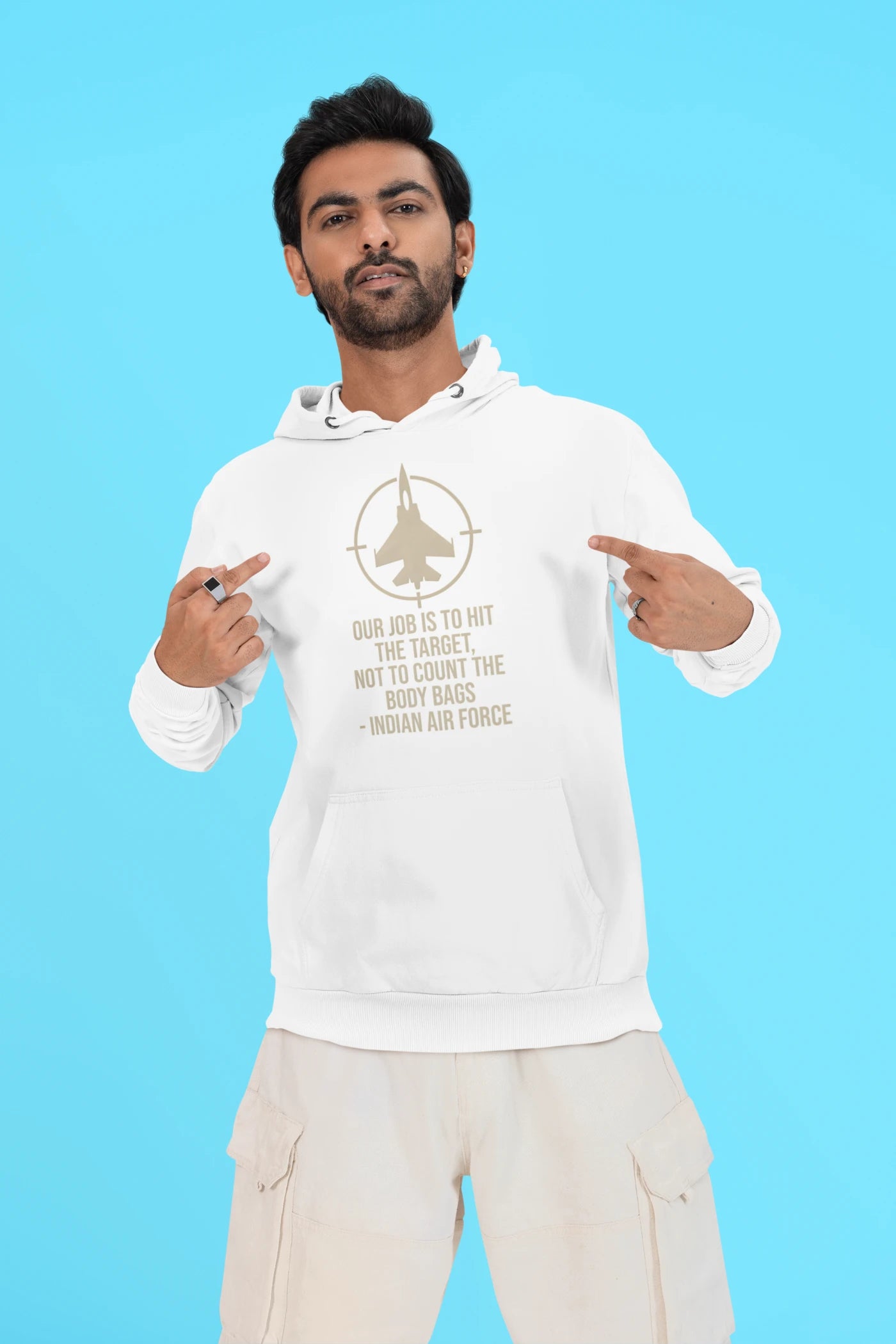 Our job is to hit the target not to count the body bags - IAF Unisex Hoodie
