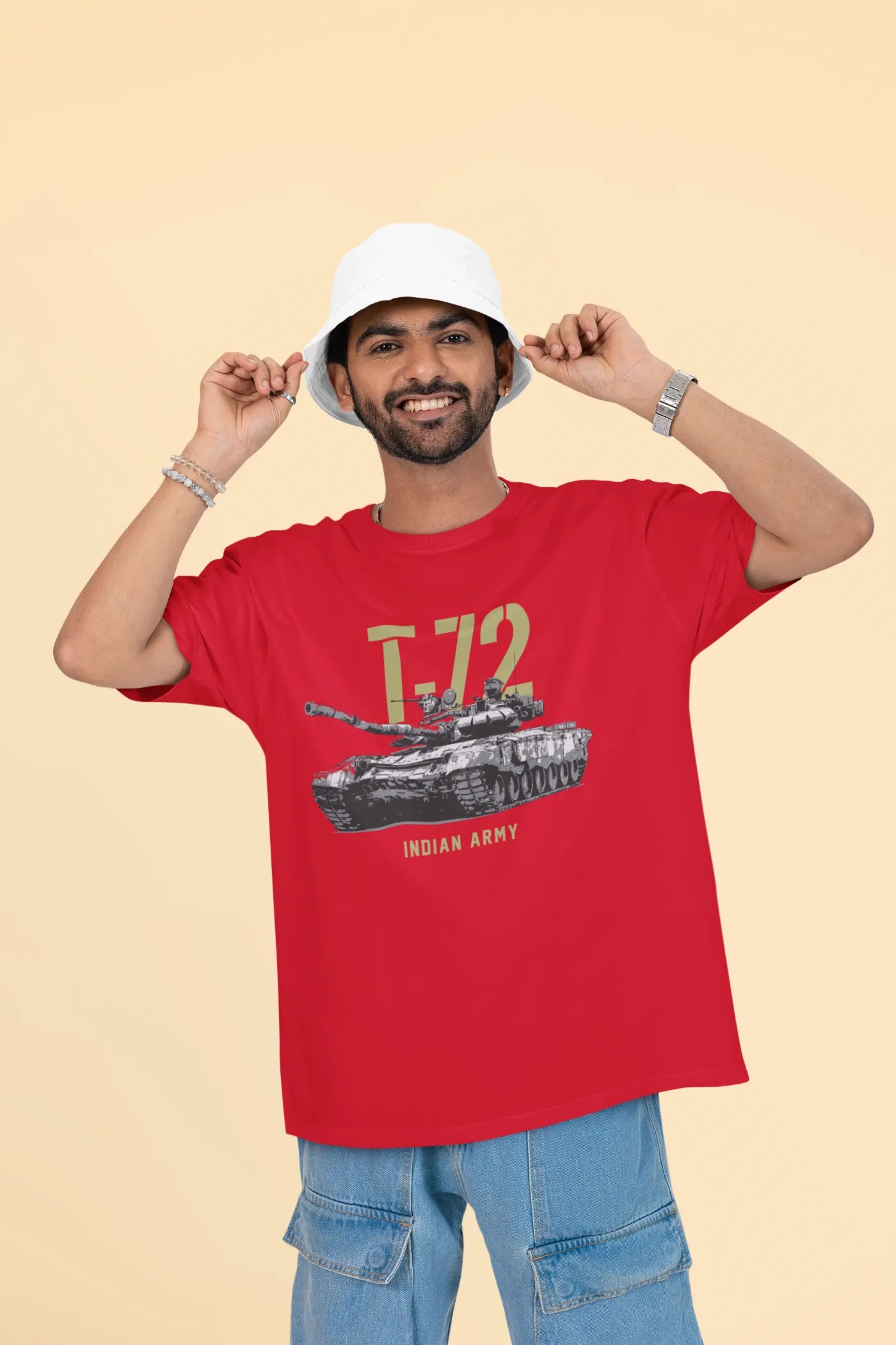 Indian Army T-72 Tank Oversized T-Shirt