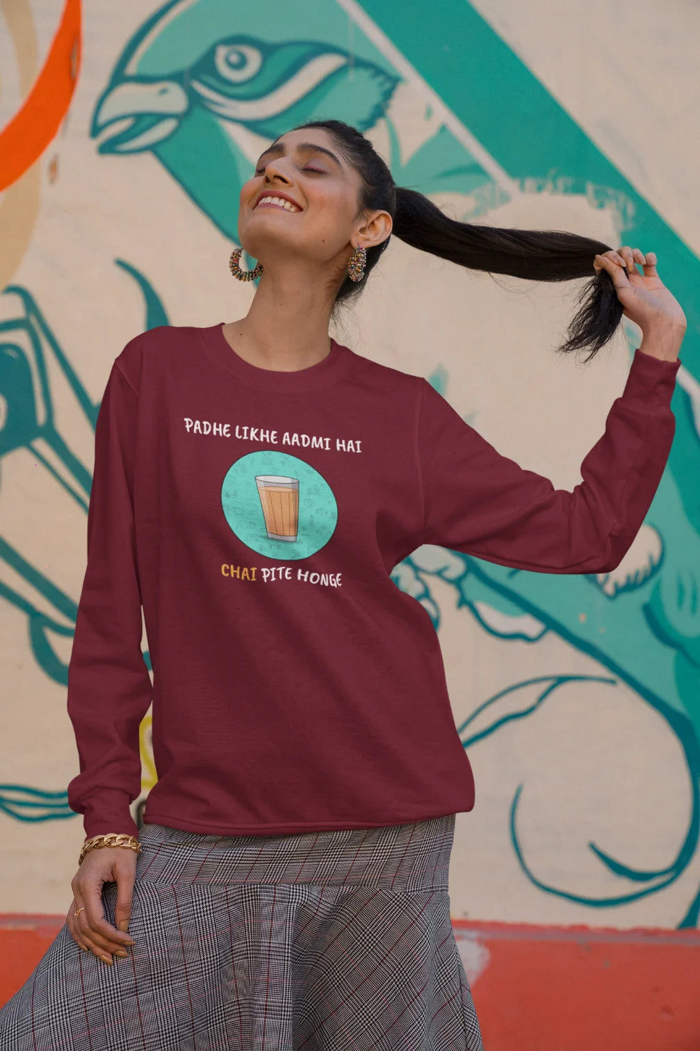 Padhe likhe aadmi hai, chai pite honge Unisex Sweatshirt
